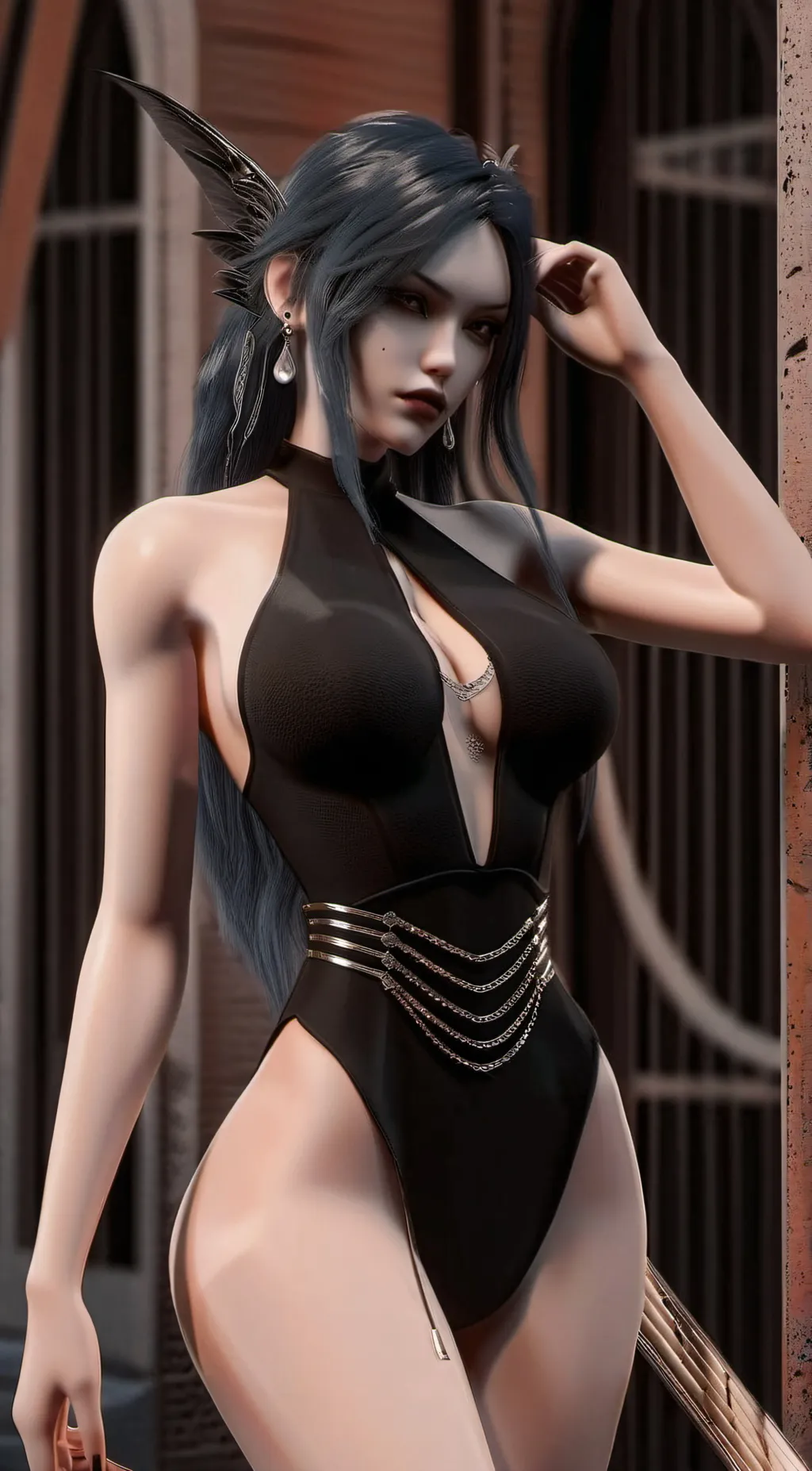 ai character: Esmeralda  background