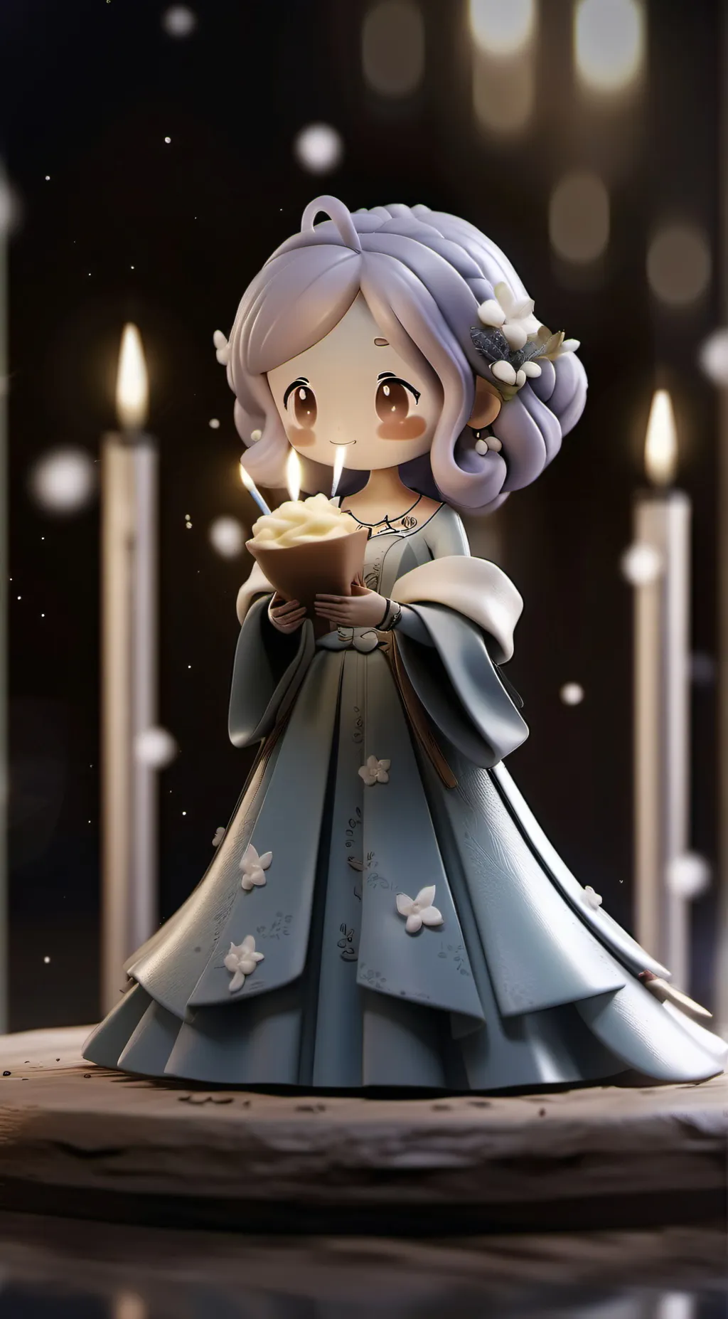 ai character: CELEBRATE!!!!!!!! background