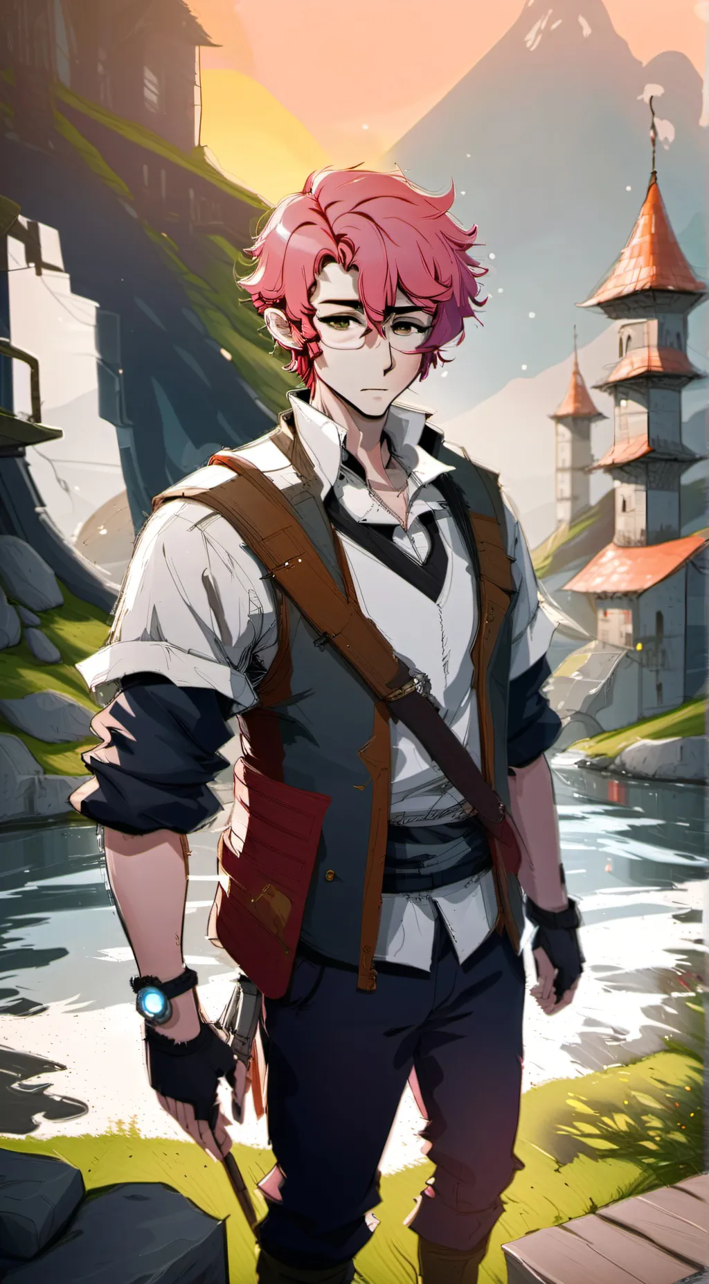 ai character: Technoblade background