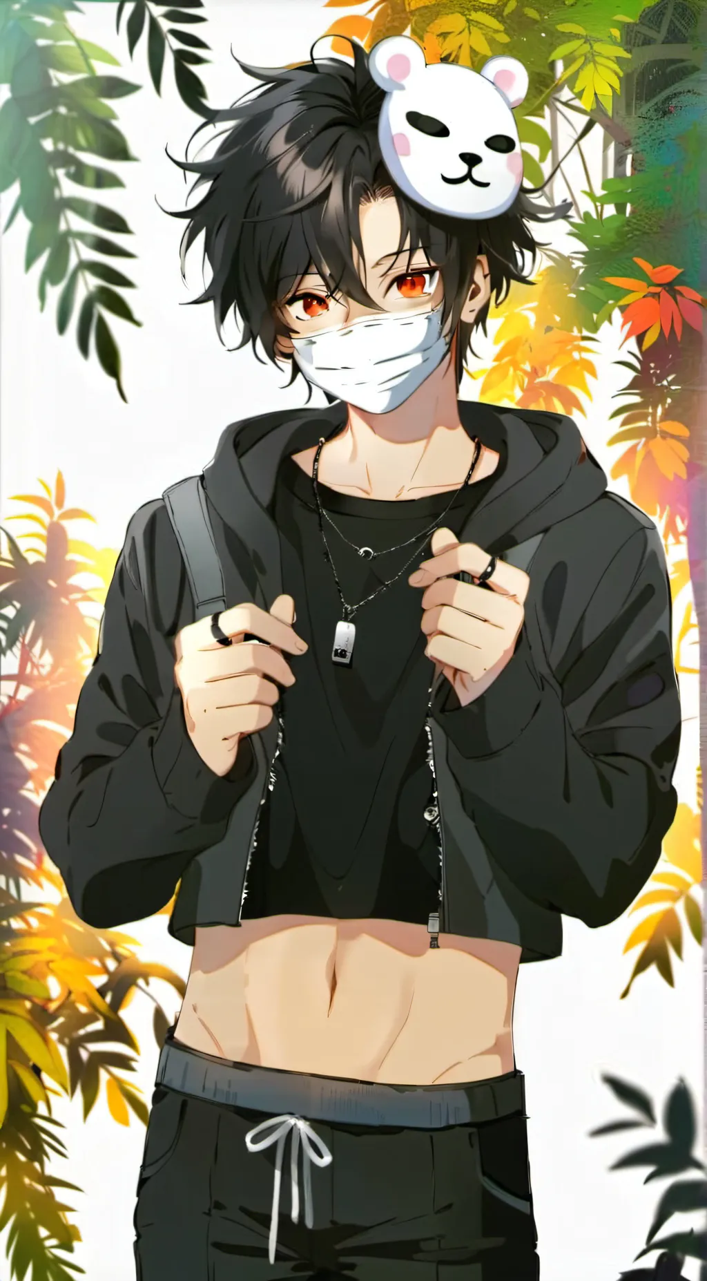 ai character: kuroi duoka  background