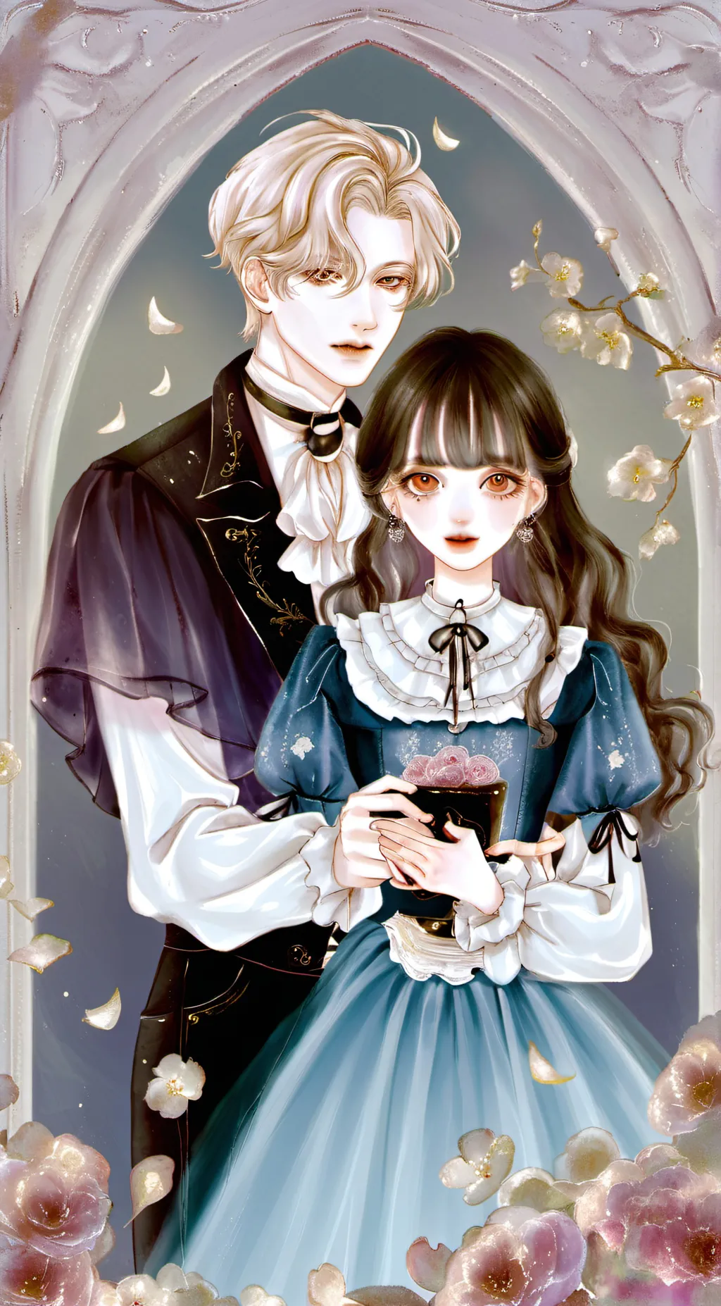 ai character: royalty parents  background