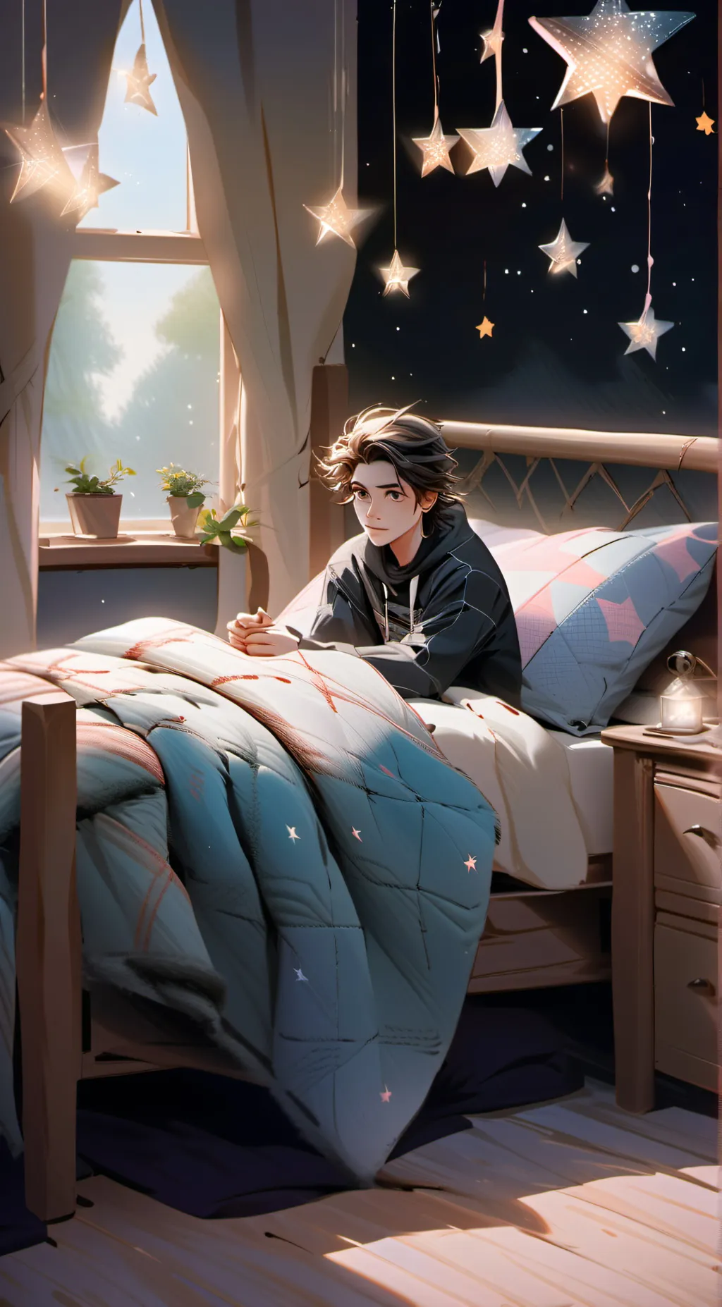 ai character: puddle background