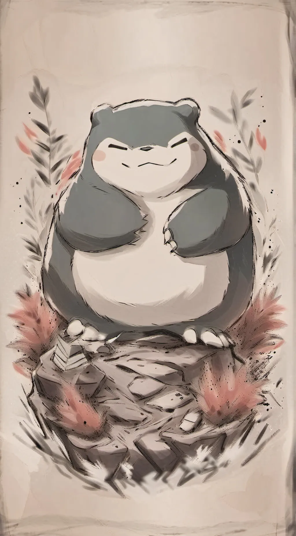 ai character: ✨️🐈Snorlax🐈✨️ background