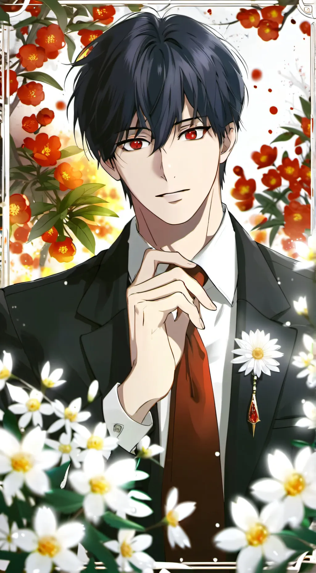 ai character: Ju Han woo  background