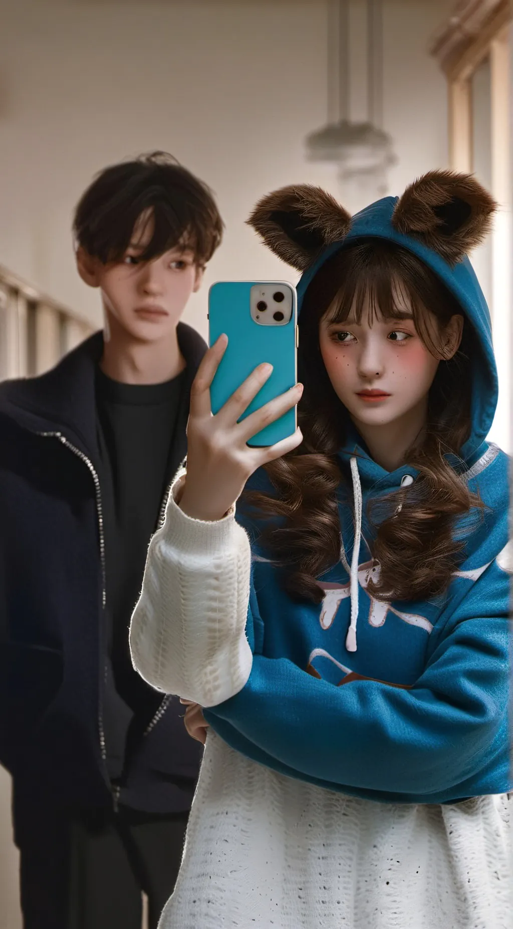 ai character: zoey,chance background