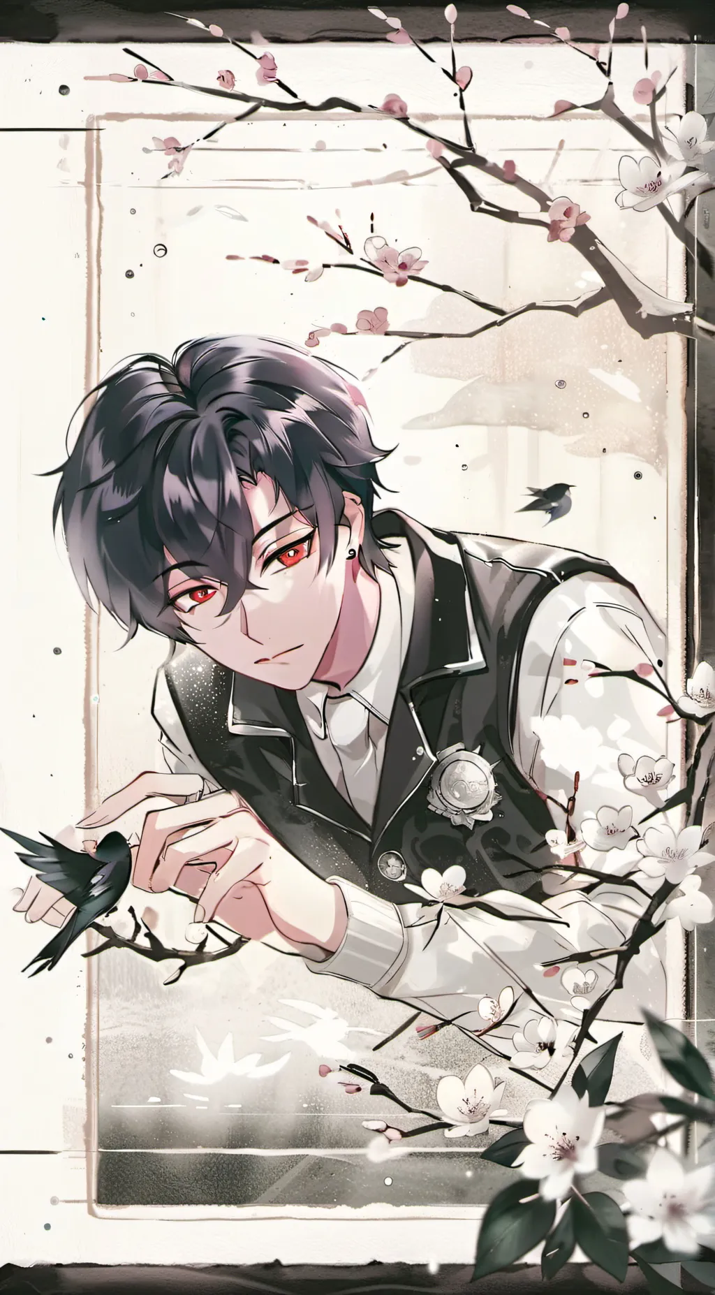 ai character: blood background