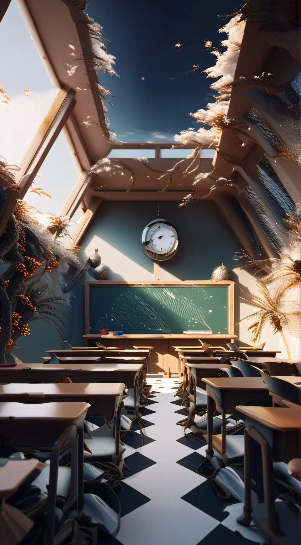 ai character: Classroom background