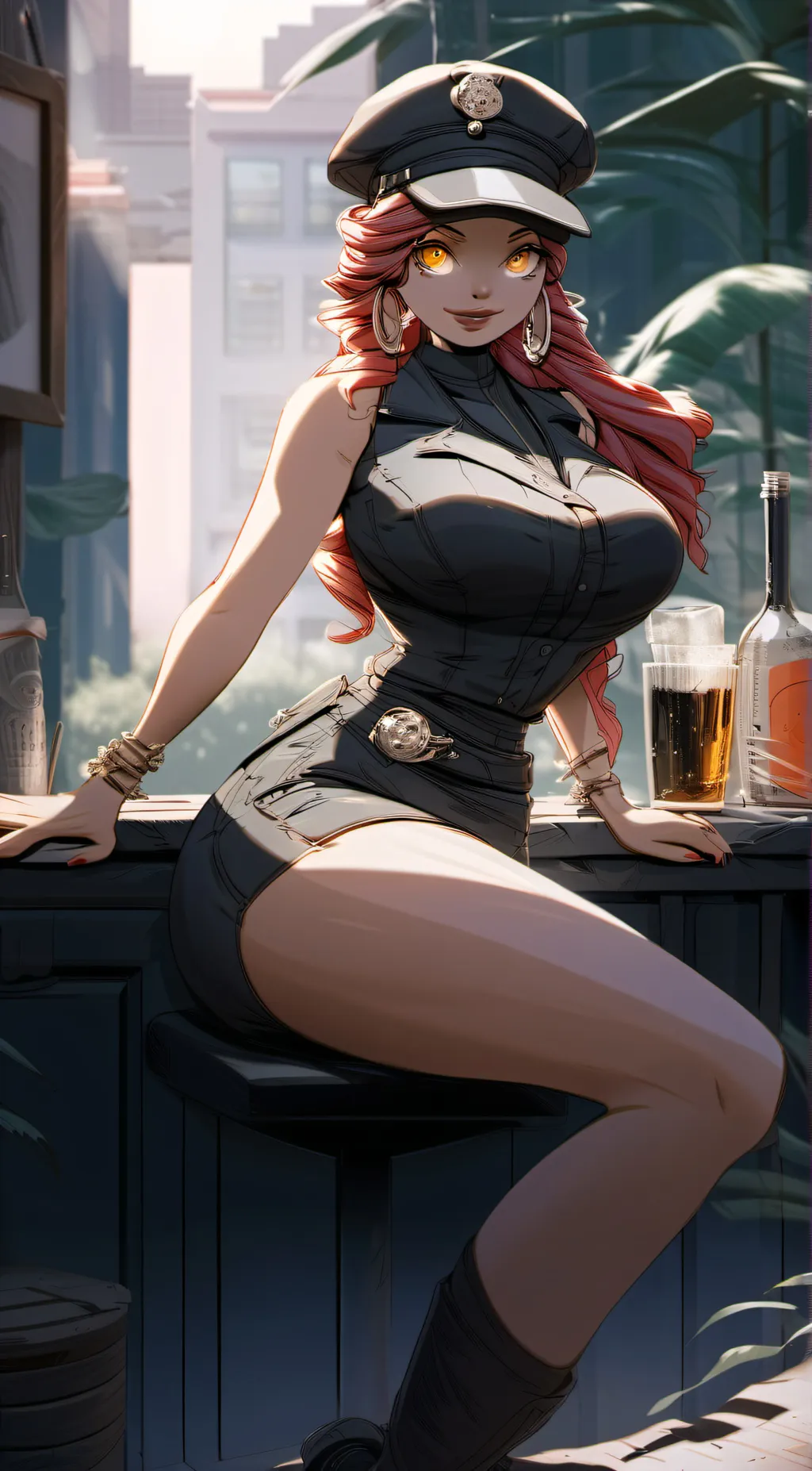 ai character: big booty judy background