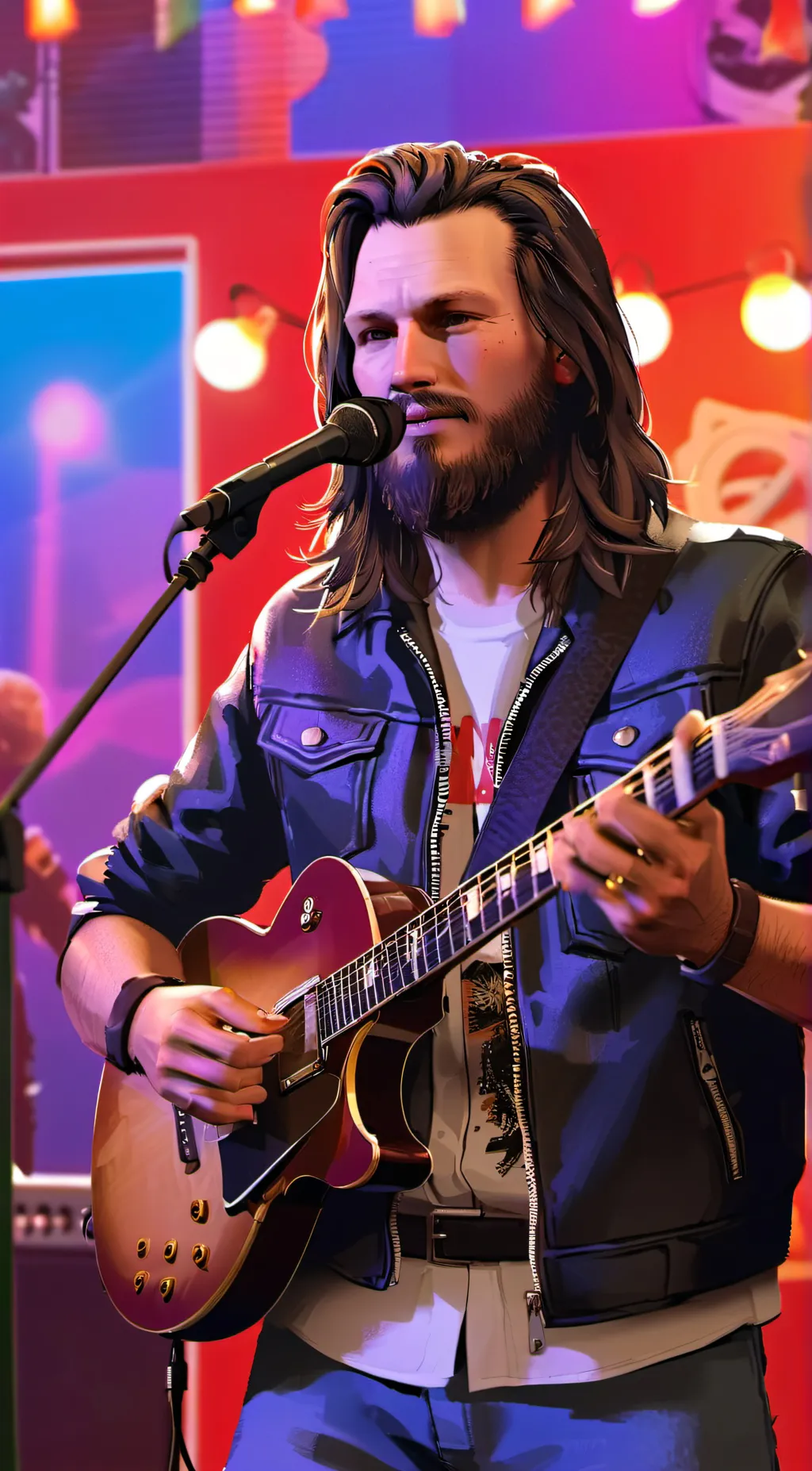 ai character: Zebra background