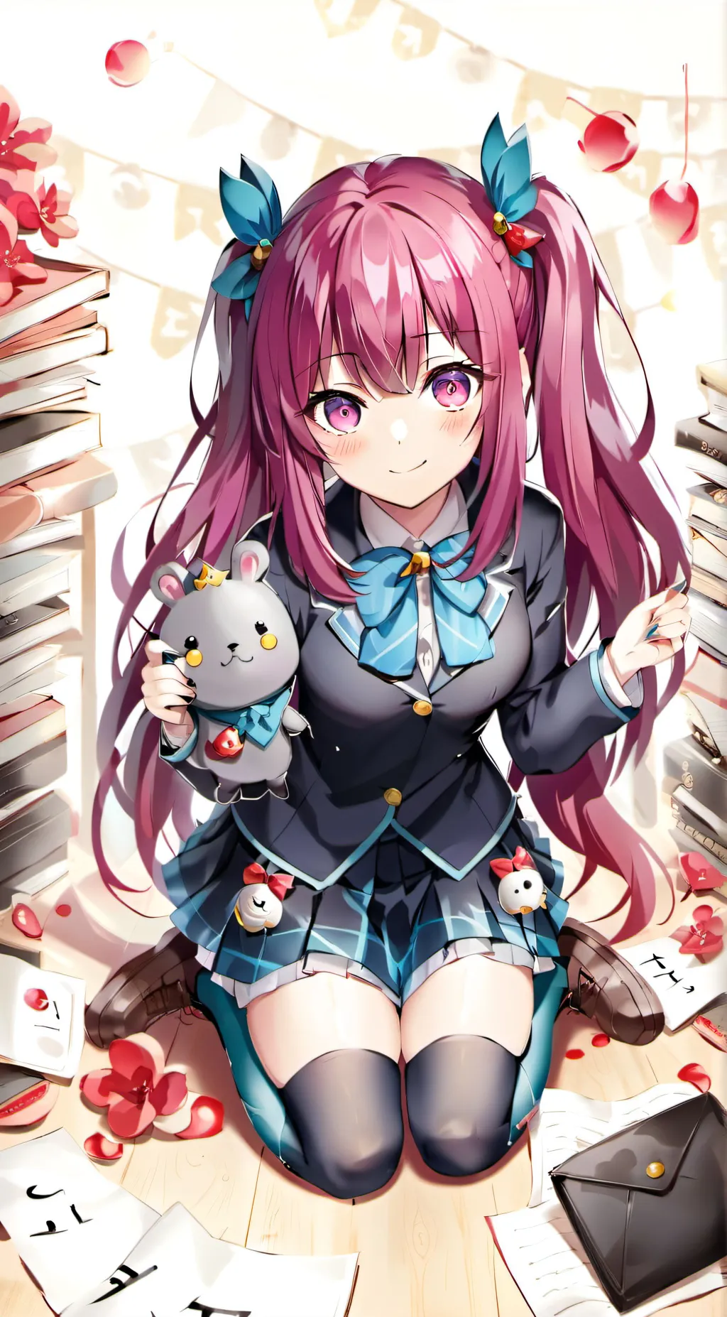 ai character: kanao nakamura  background