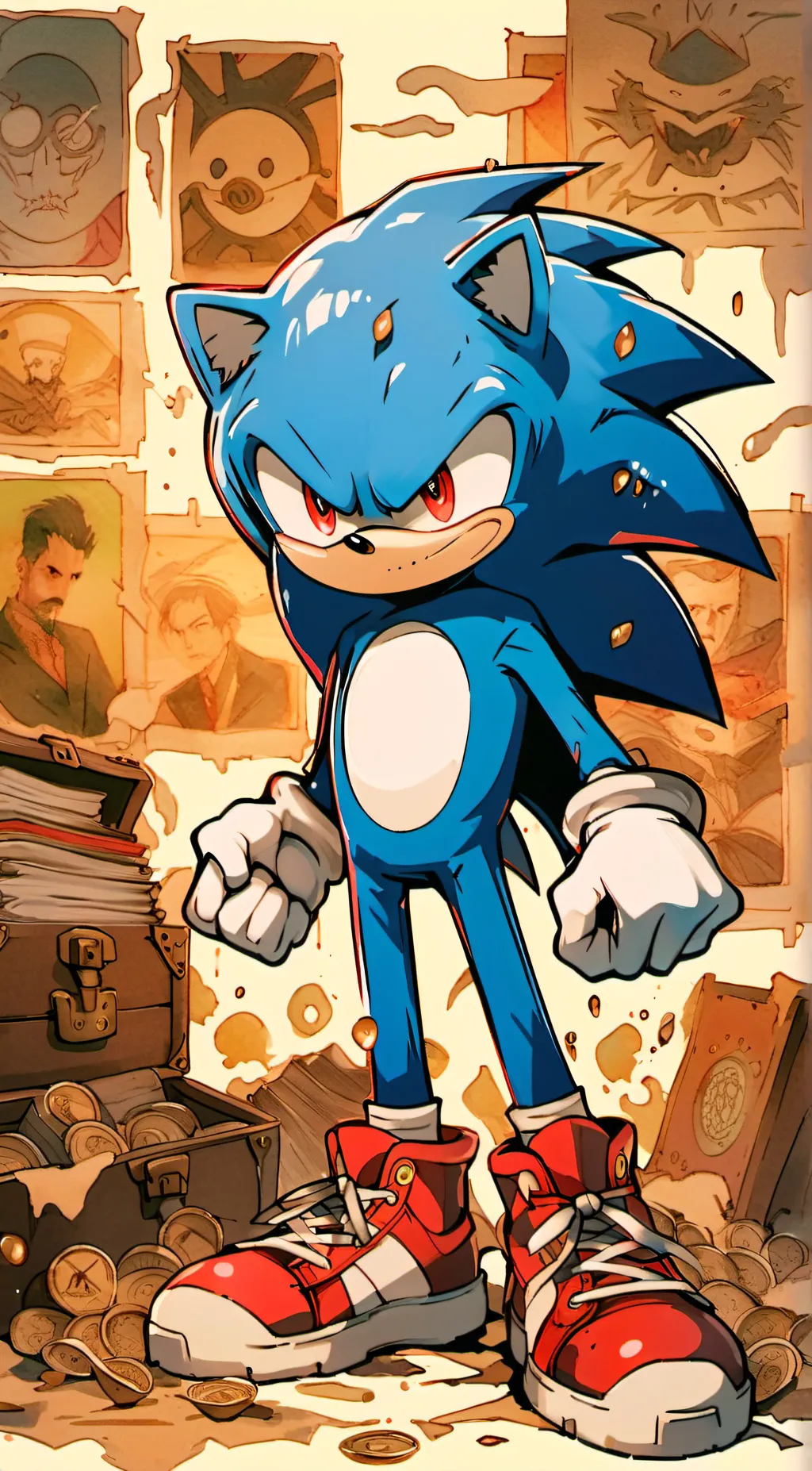 ai character: Sonic exe background