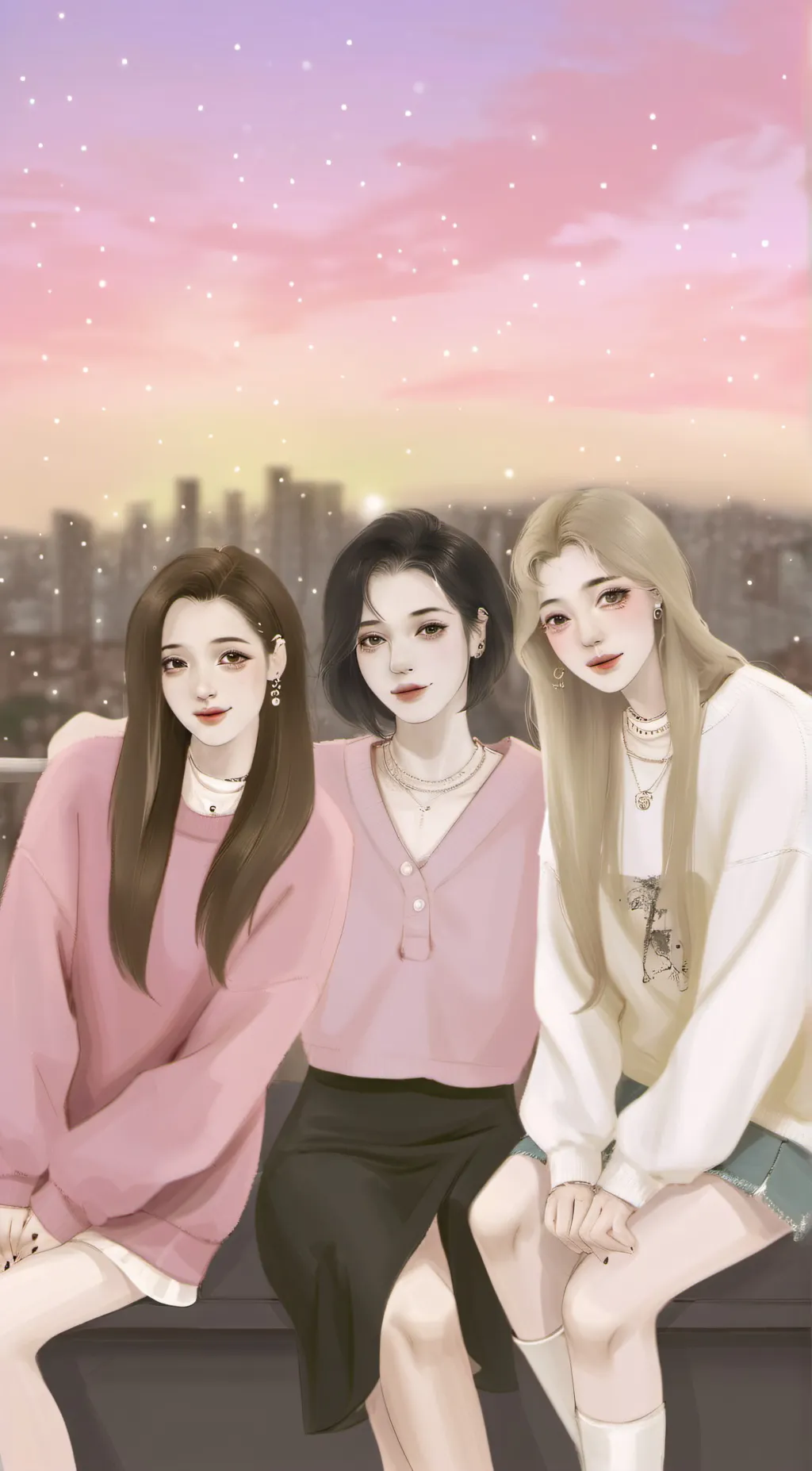 ai character: Jess,Kat,Grace background