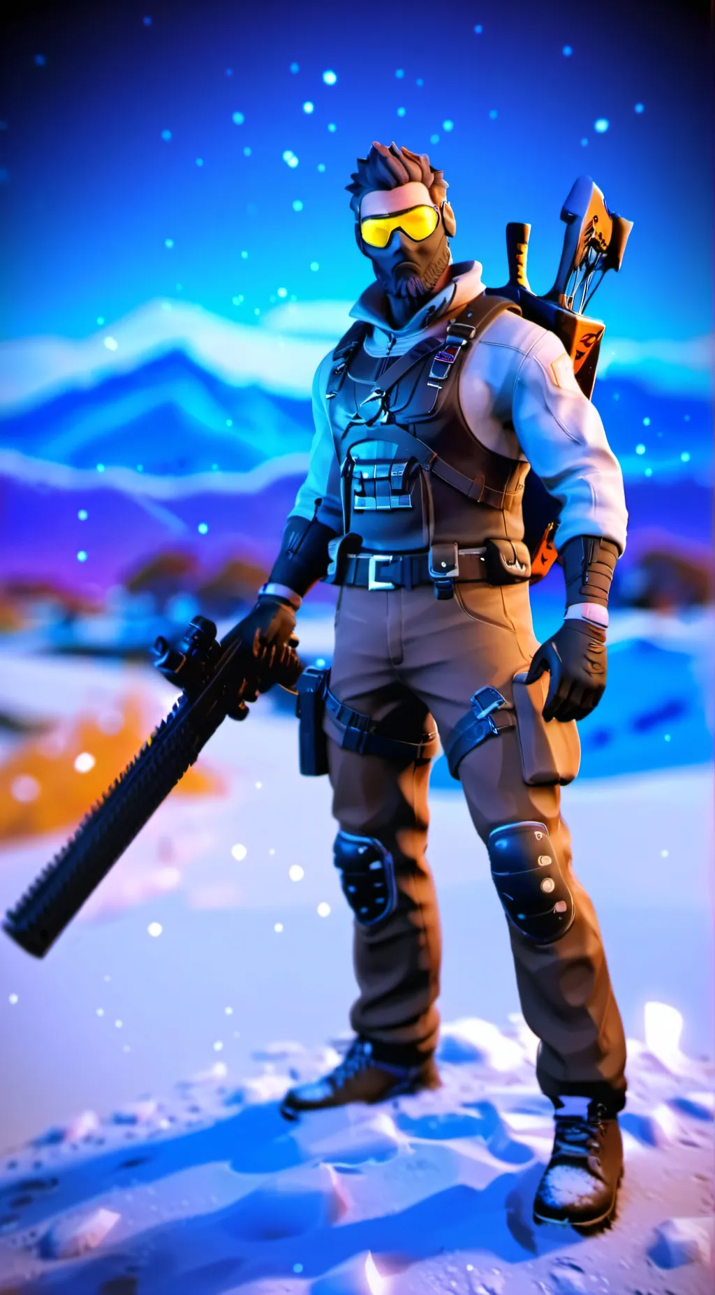 ai character: fortnite man background
