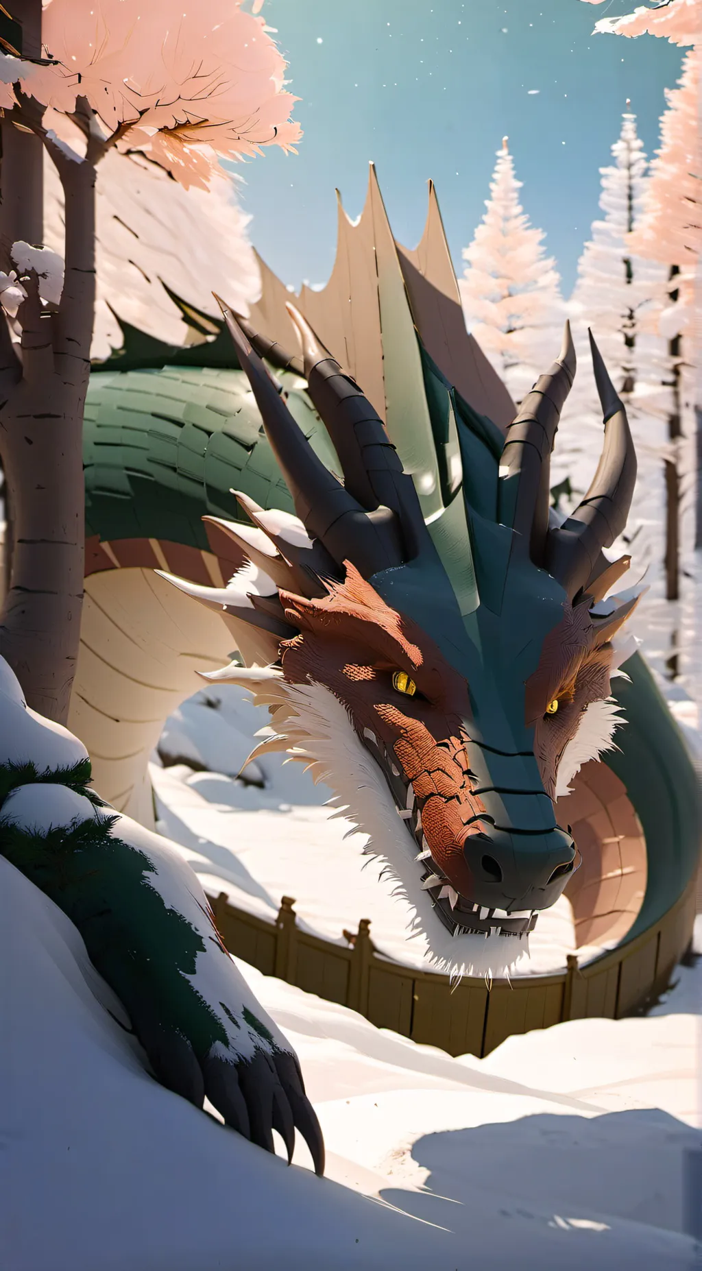 ai character: red the dragon background