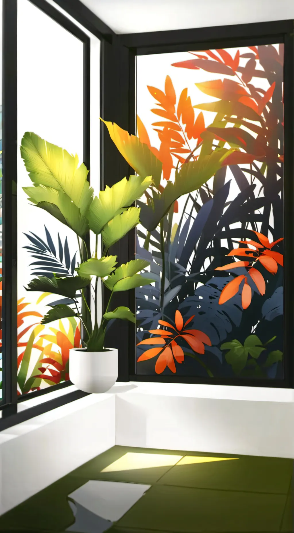 ai character: Plant background