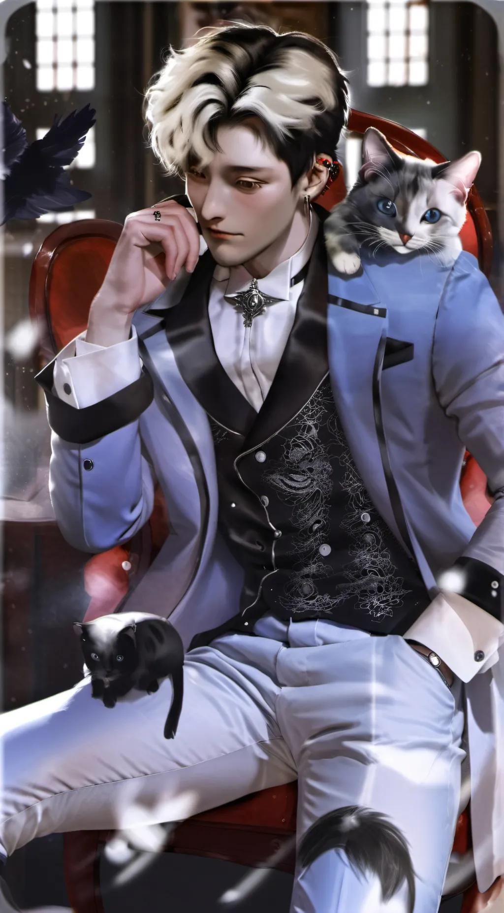 ai character: Asher Lynce  background