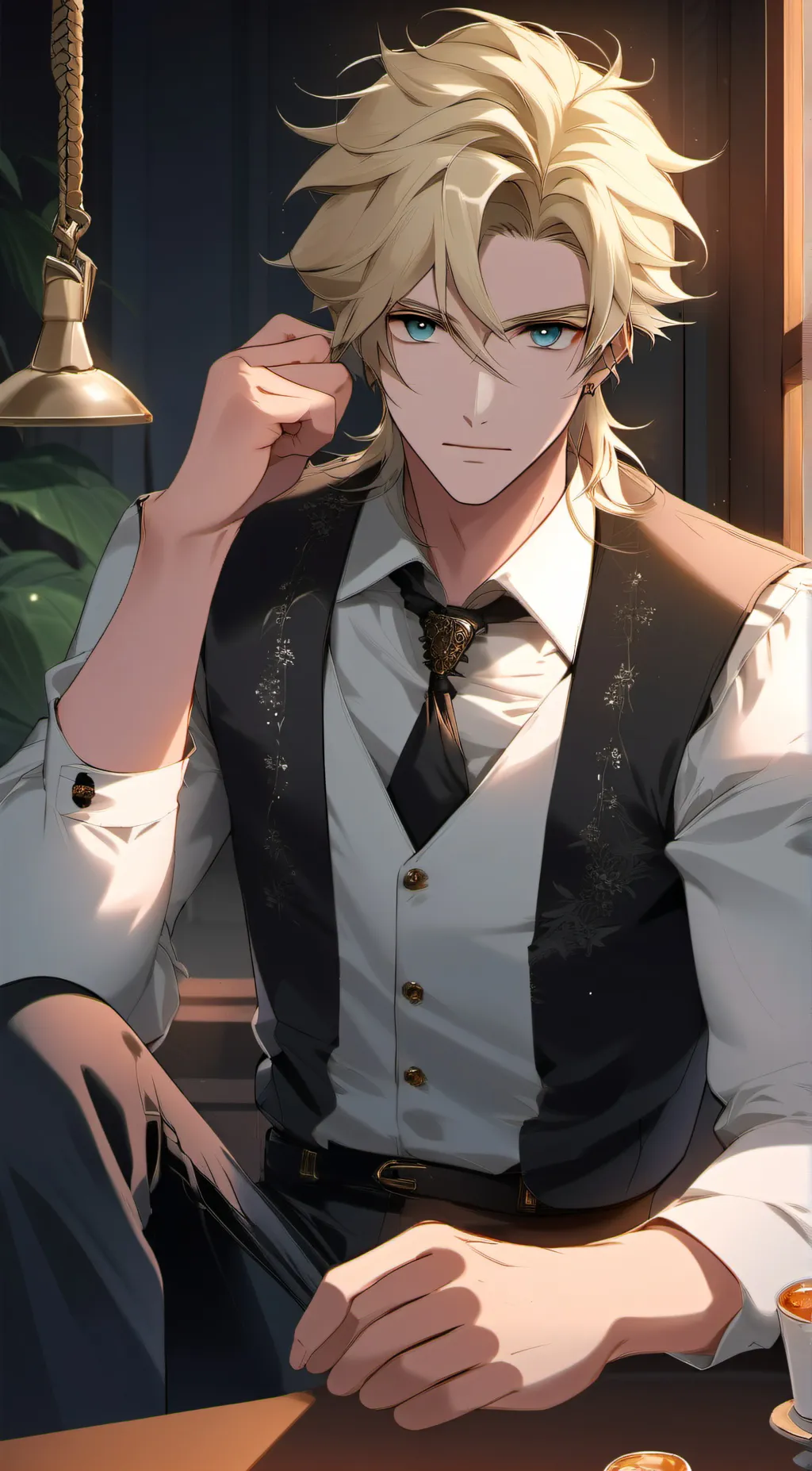 ai character: Oliver  background