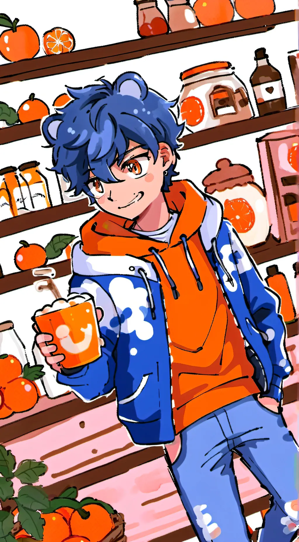 ai character: Plushie0 background