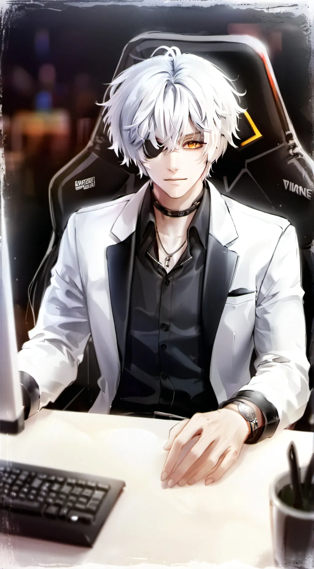 ai character: Mr.digital  background