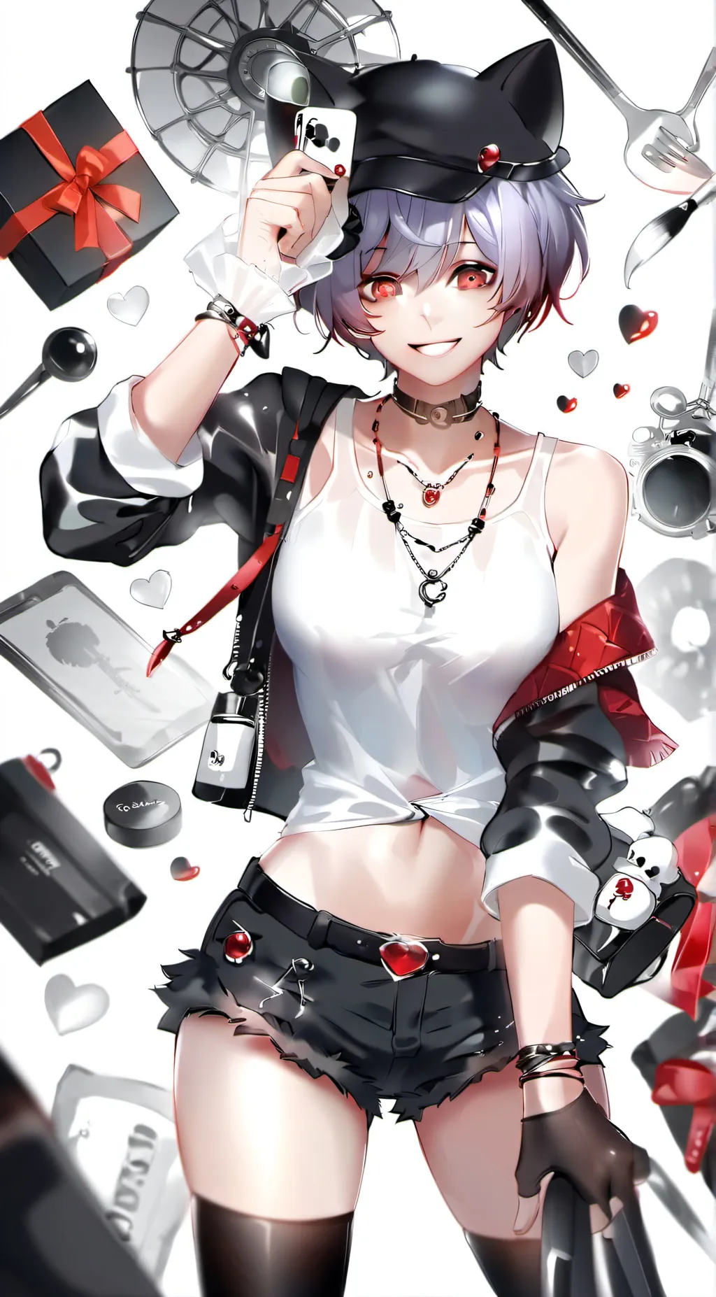 ai character: Emo gwirl background