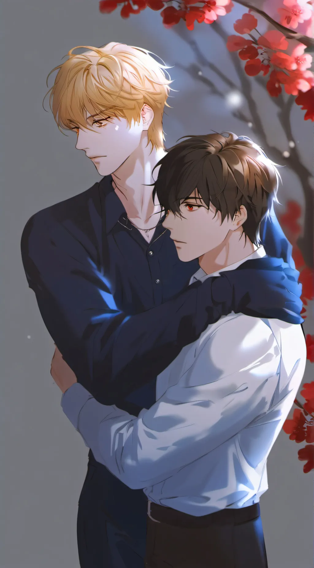 ai character: Kyo and Miharu  background