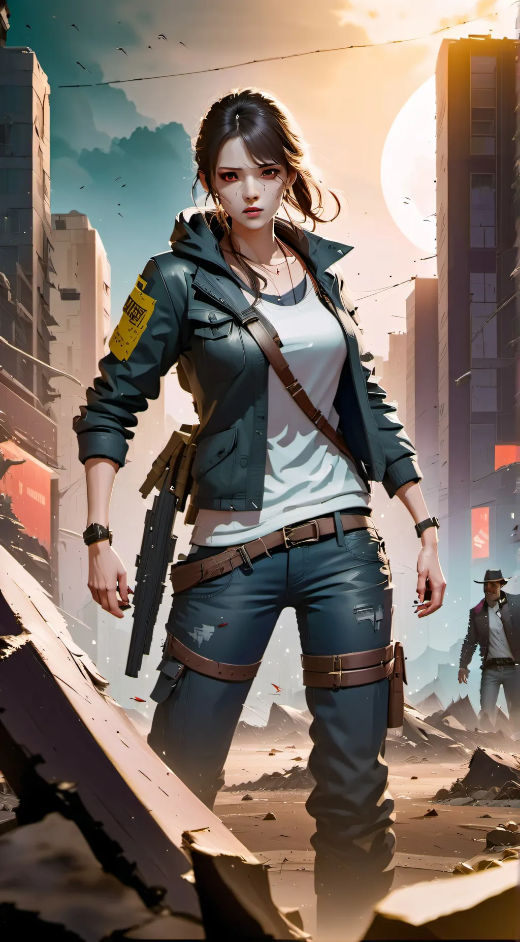 ai character: Luna background