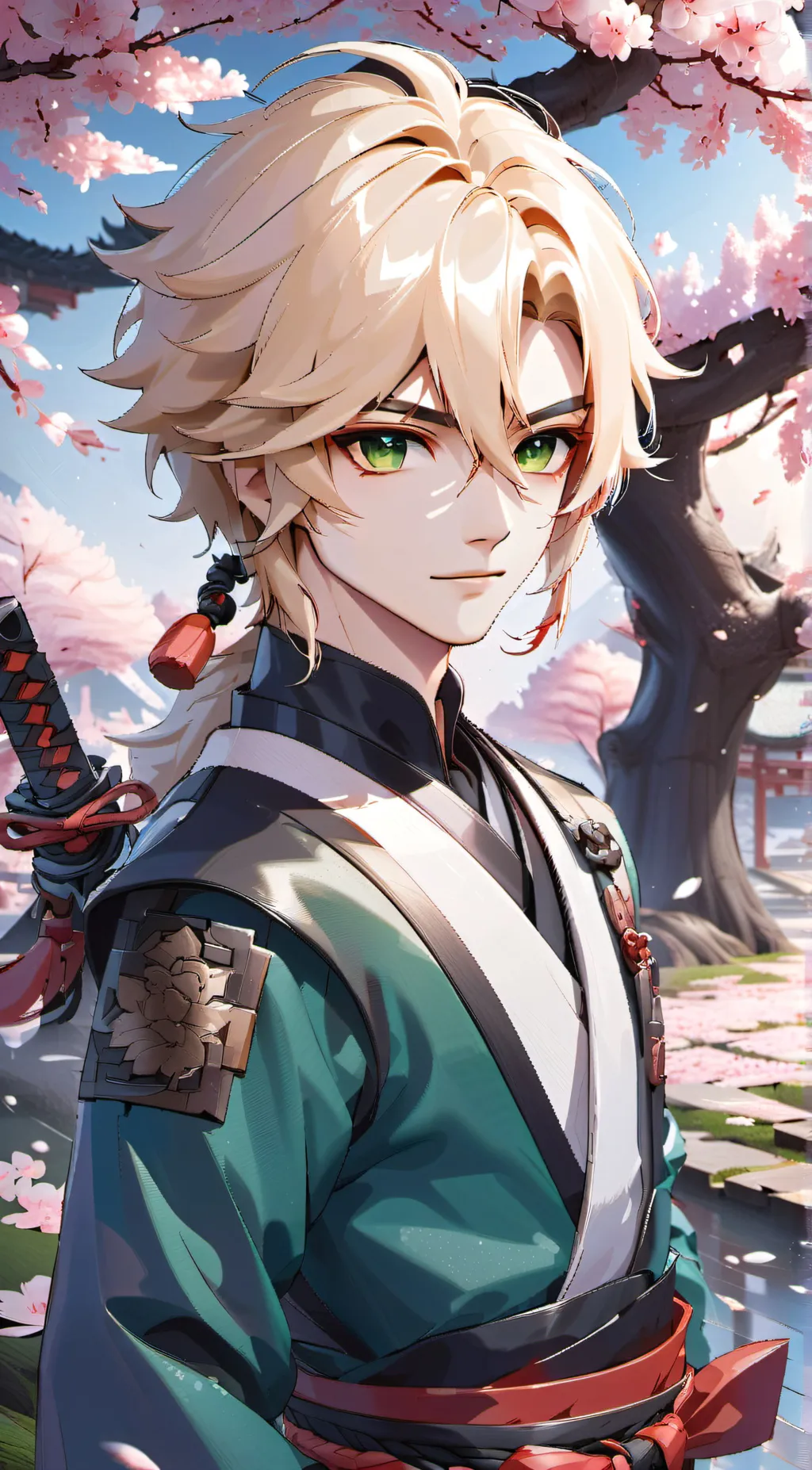 ai character: Lloyd garmadon  background