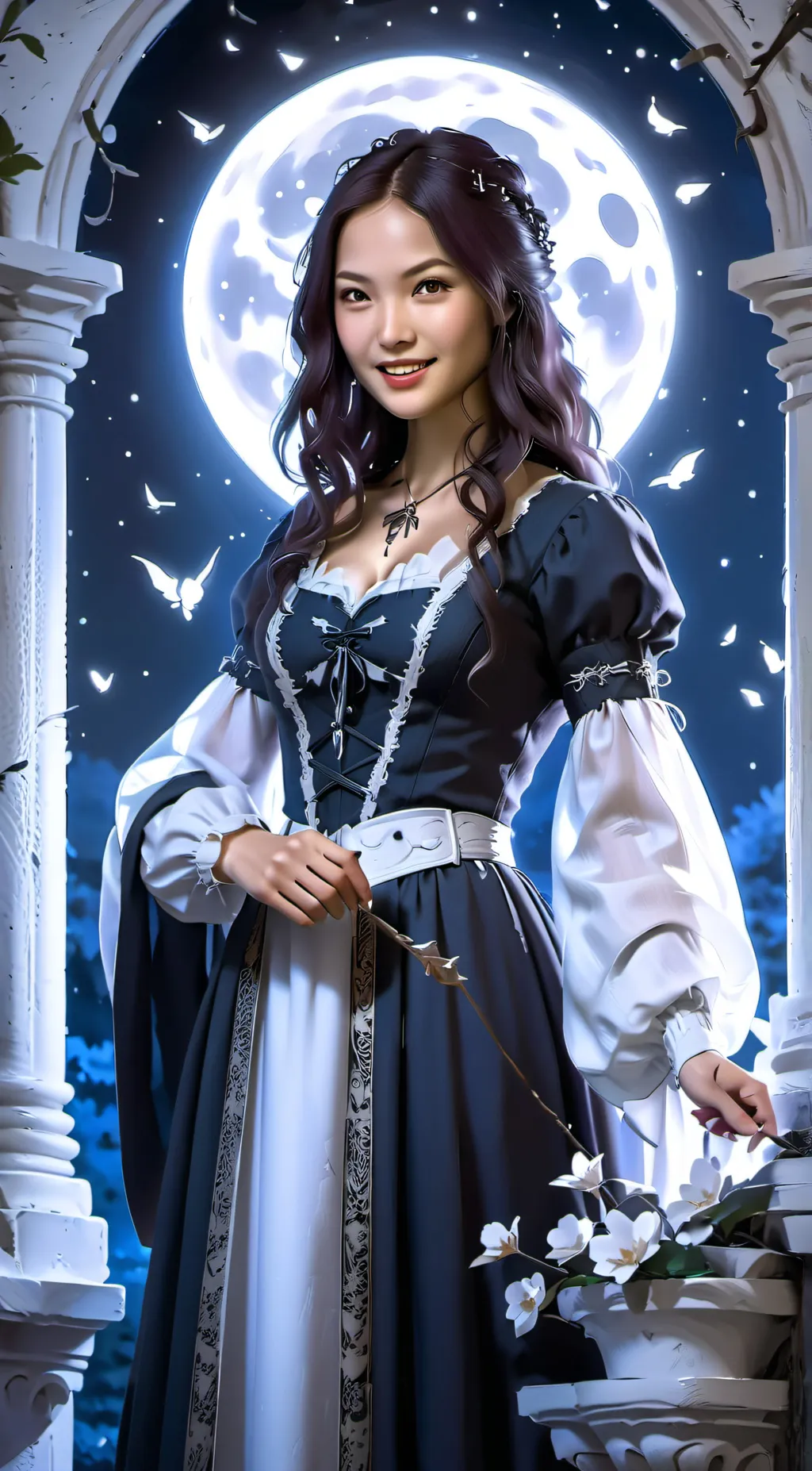 ai character: carmie!!!  background