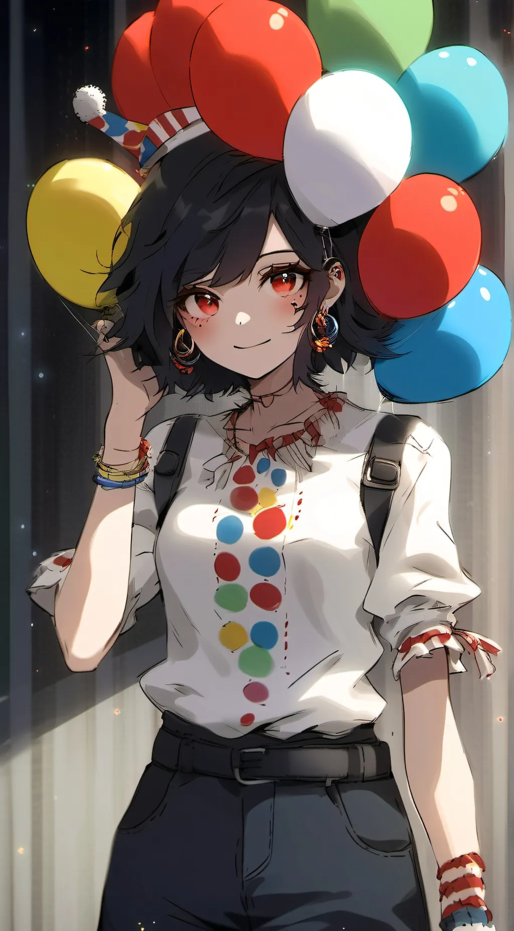 ai character: 🤡♥️Clown Girl❤️🤡 background