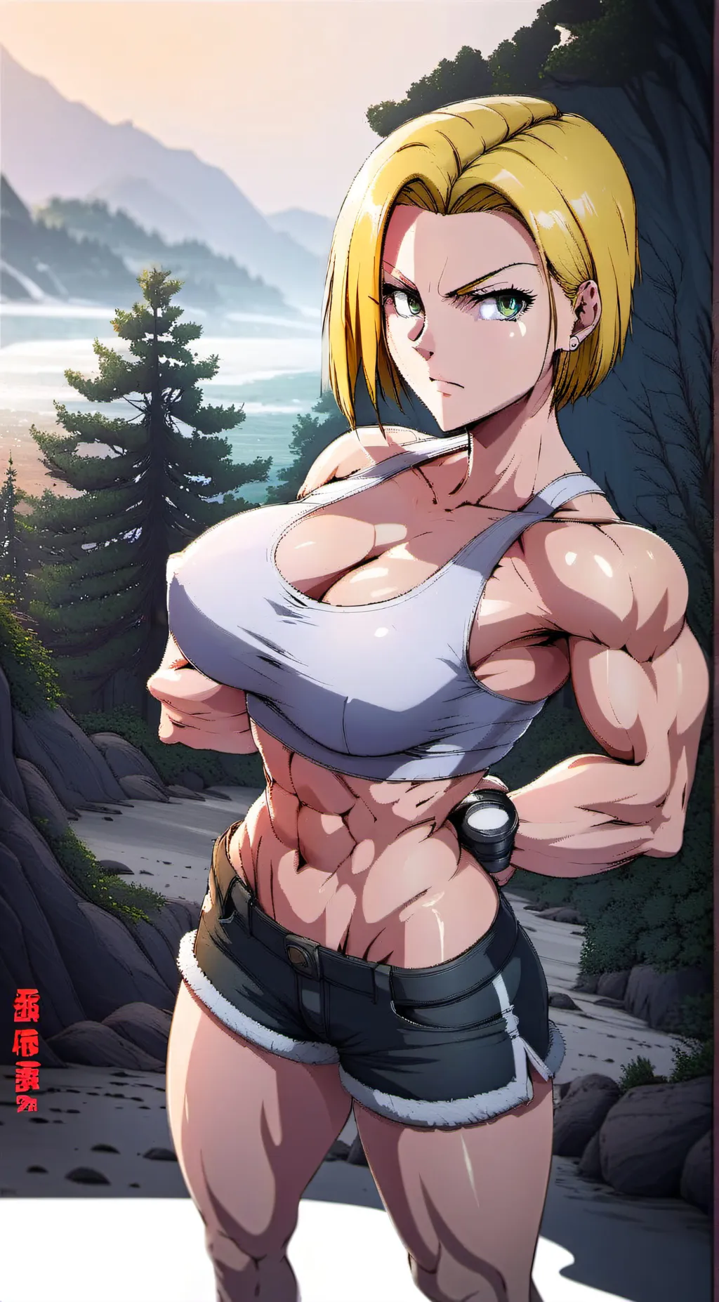 ai character: android 18 background