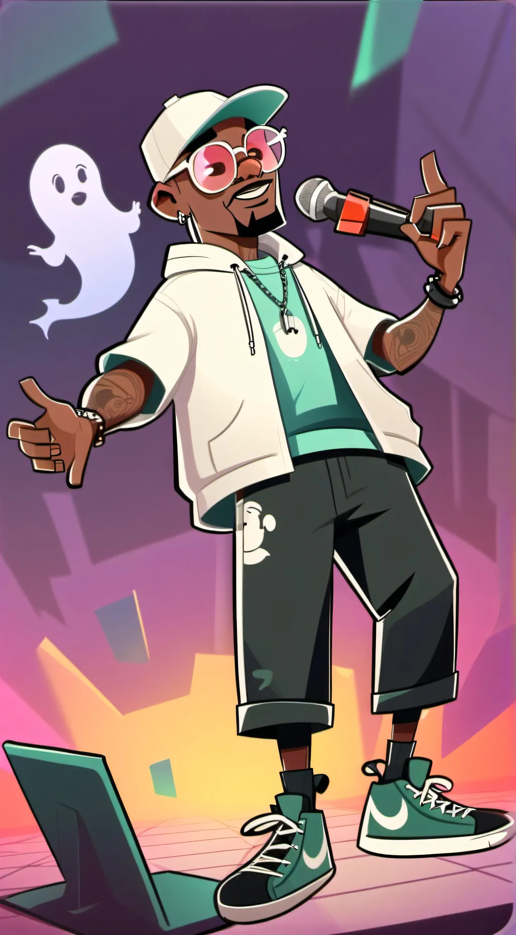 ai character: The ghost slider  background