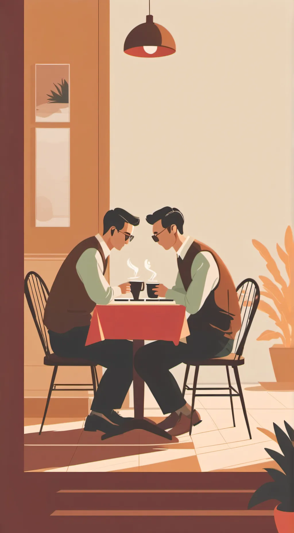 ai character: Connect to it background