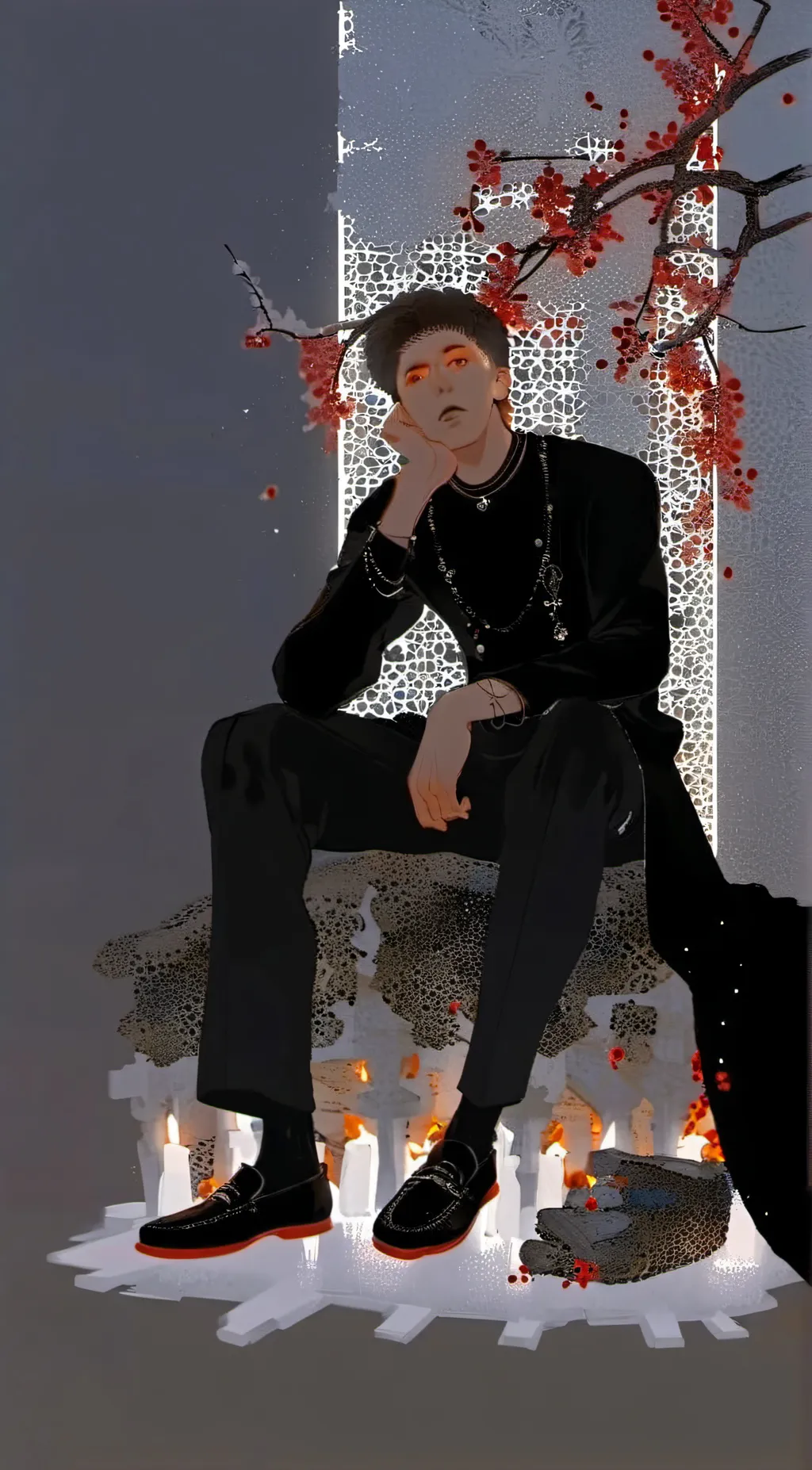 ai character: Princy & Baldi background