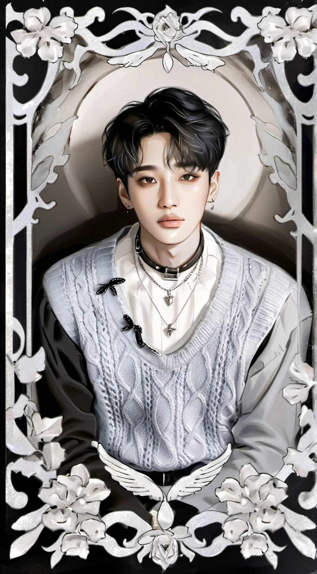 ai character: BangChan  background