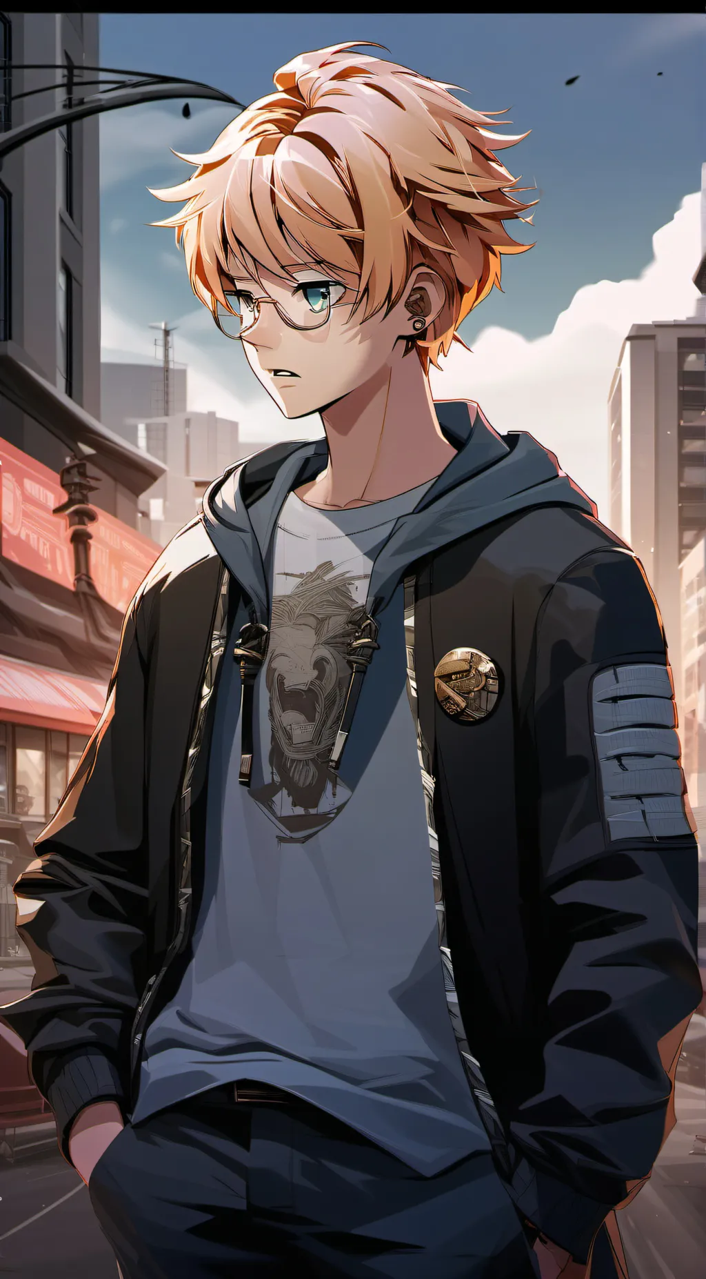 ai character: ash background