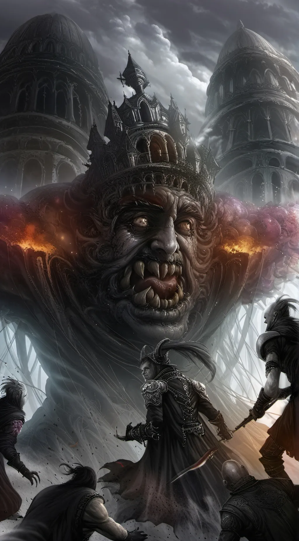 ai character: evil monster  background