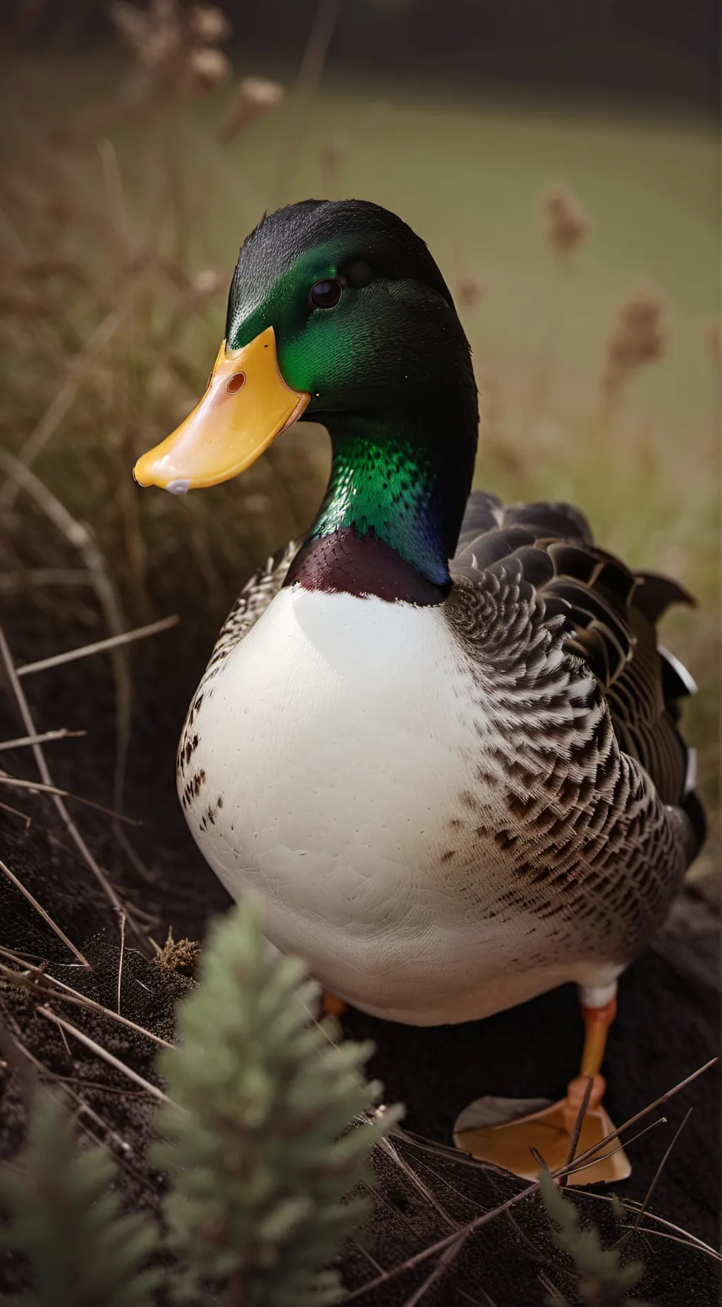 ai character: duck background