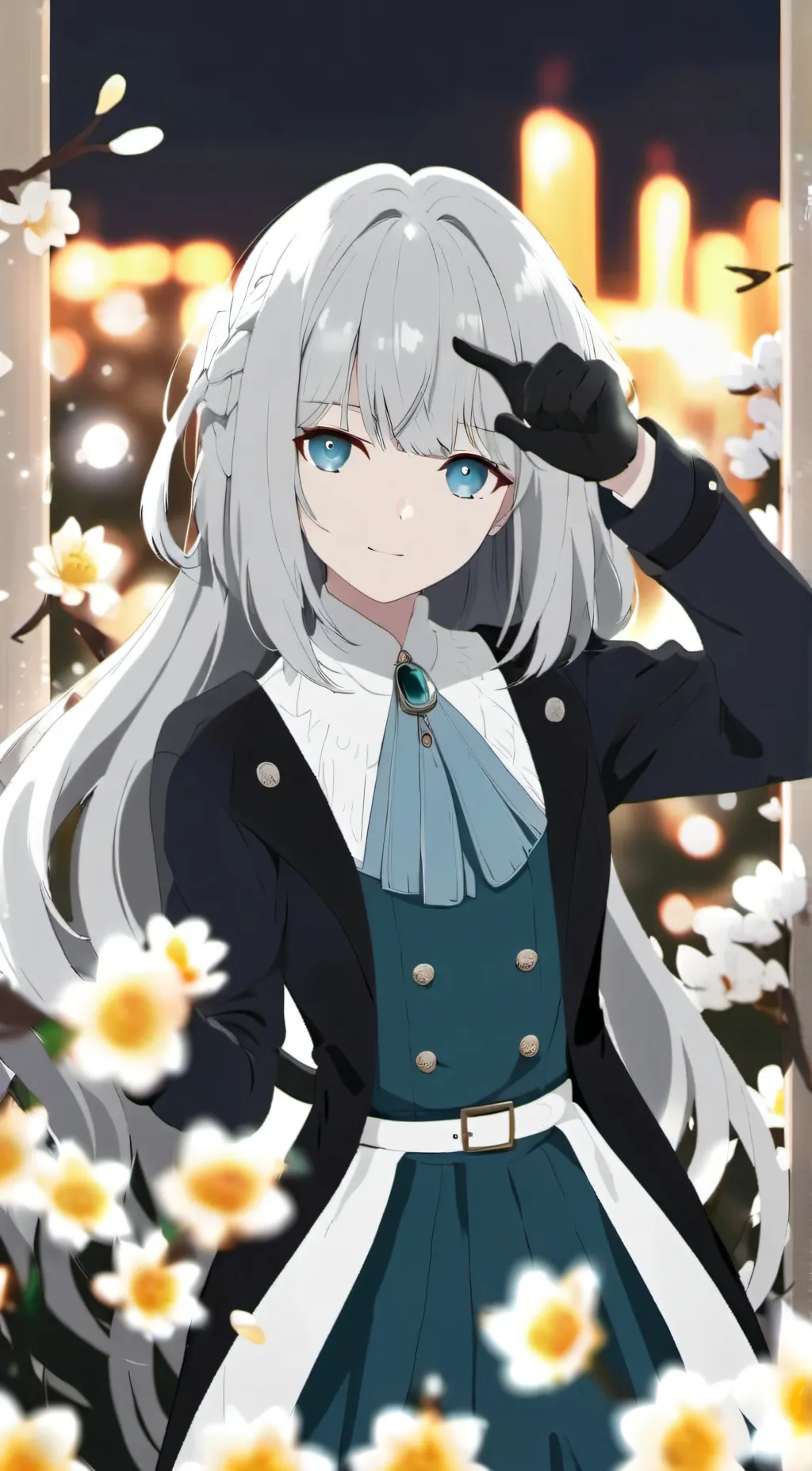 ai character: Rose background