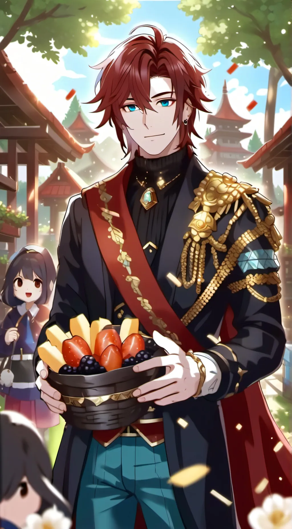 ai character: villager king background