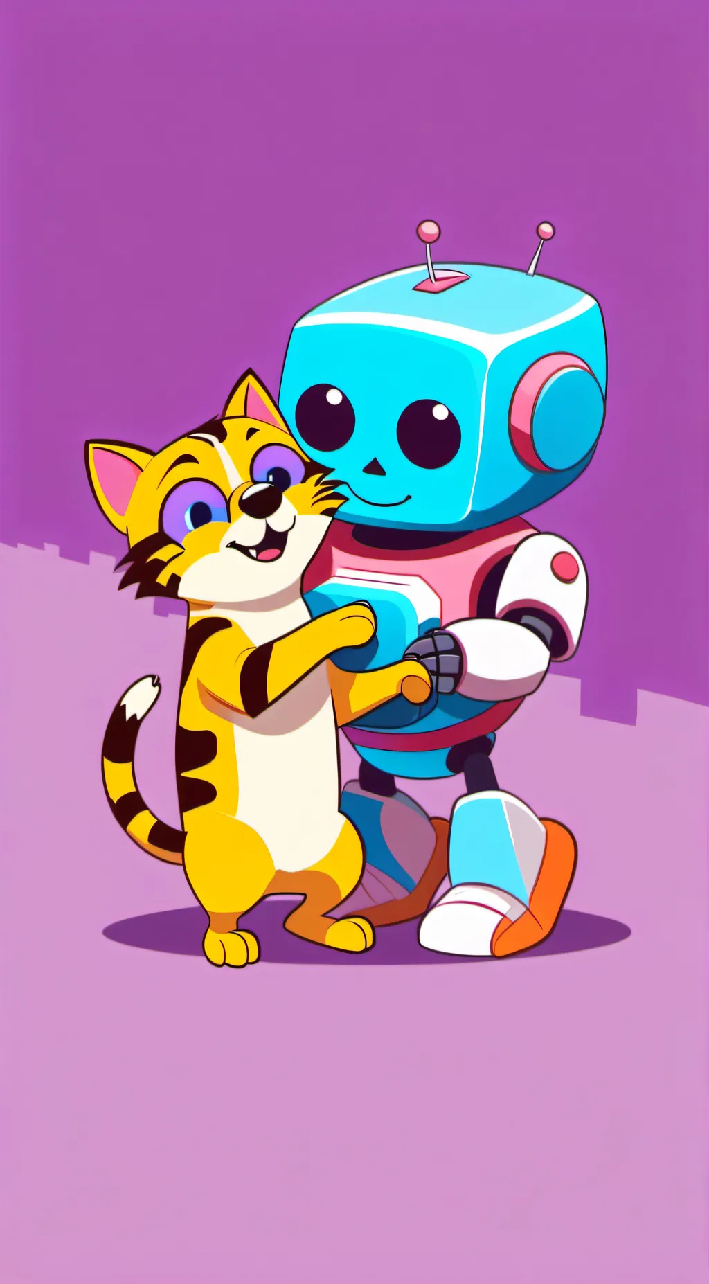 ai character: Bubble bot background