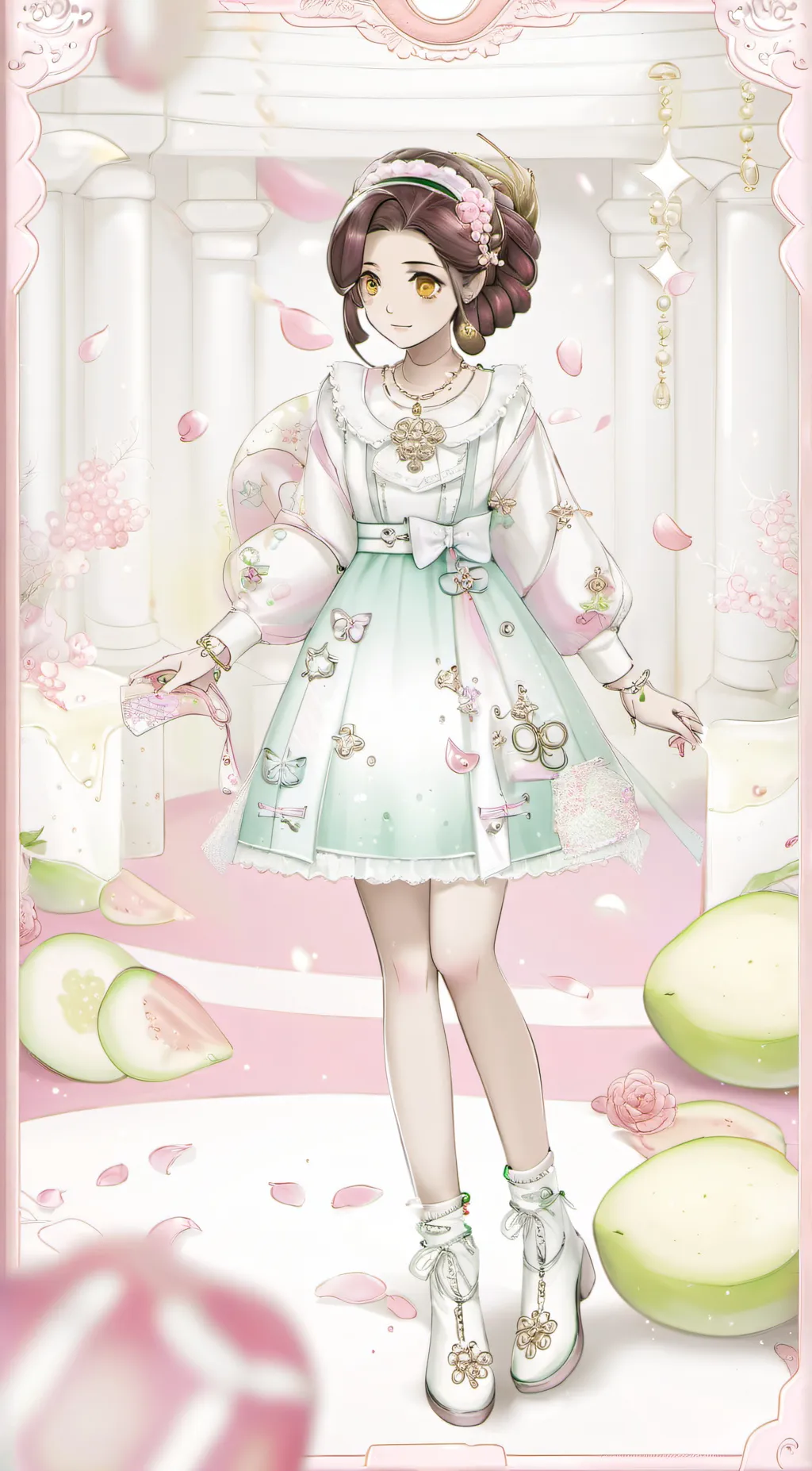 ai character: Melanie  background