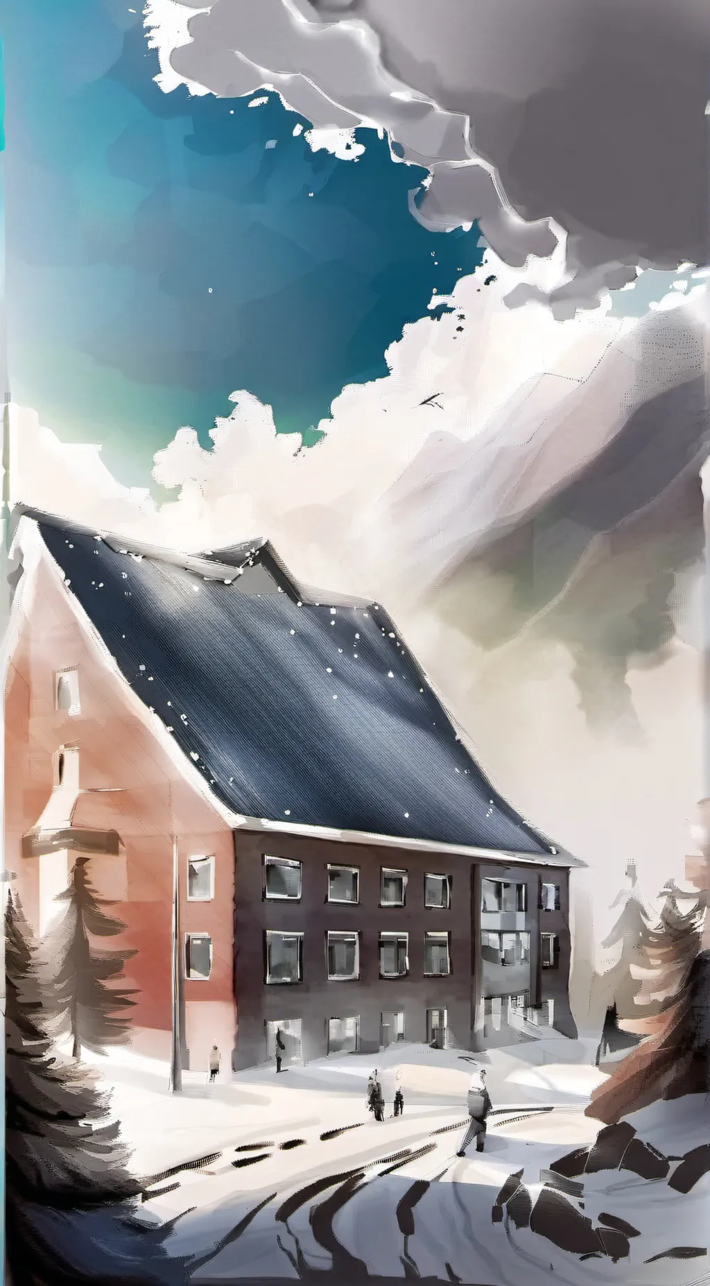 ai character: hazbin hotel schoo background