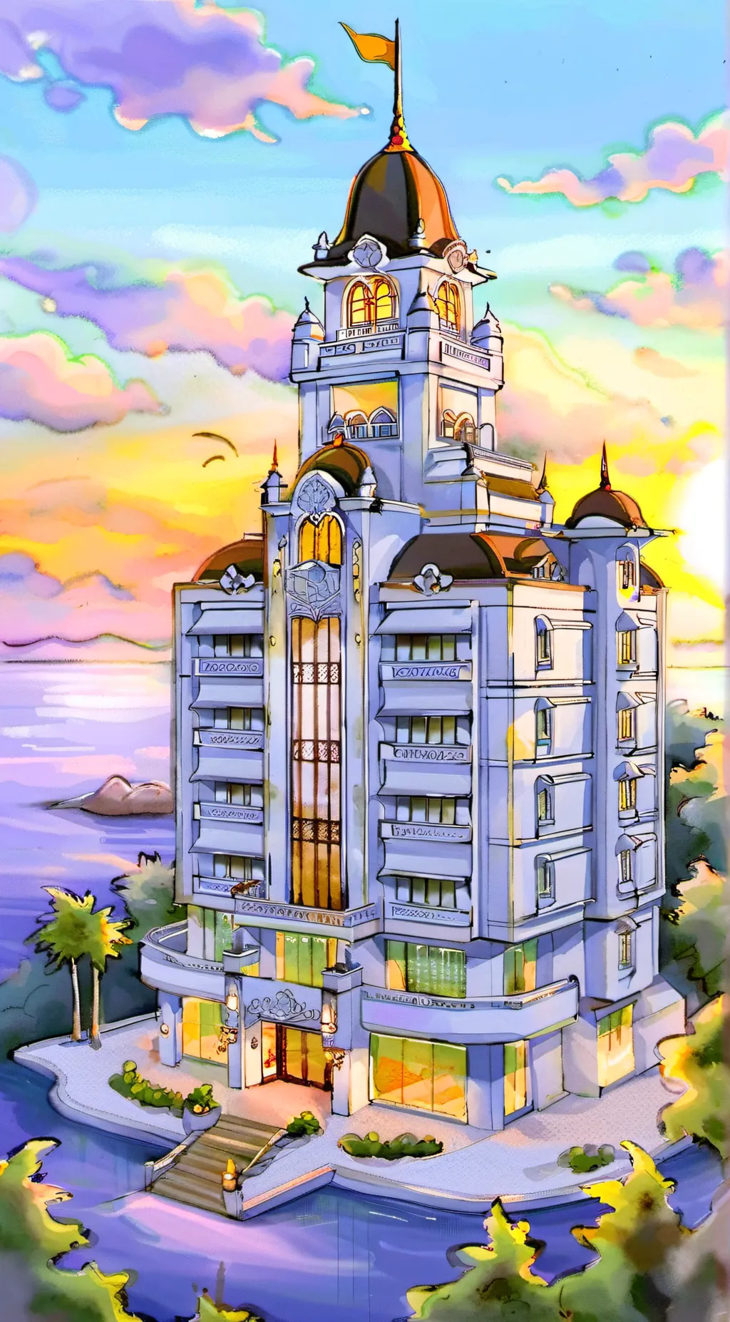 ai character: Lucifer (Hazbin) background