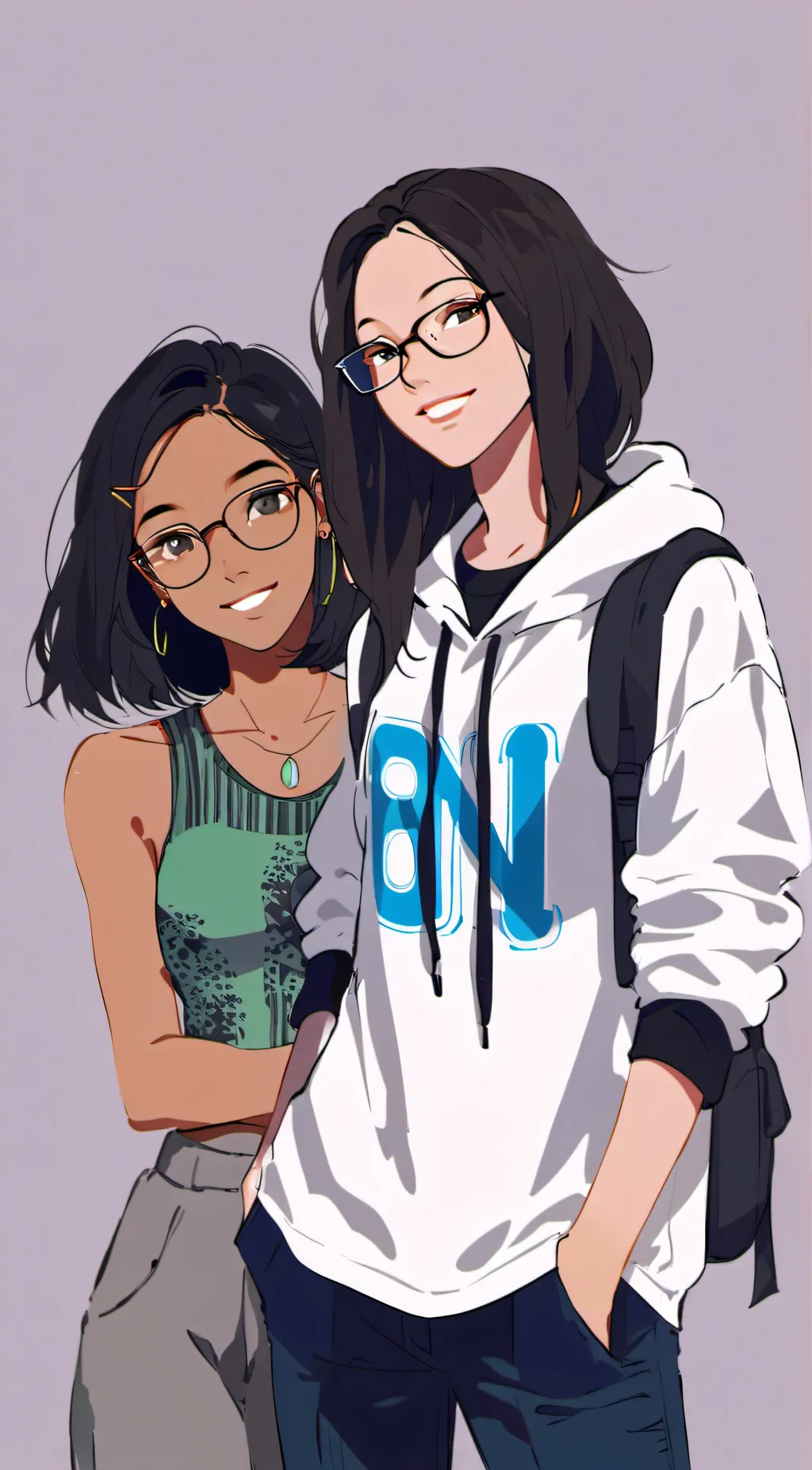 ai character: Arianna and Franci background