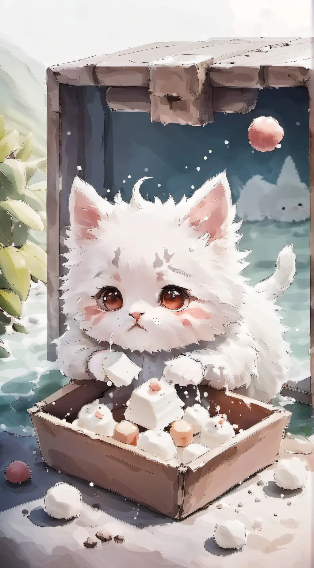 ai character: 🍮Pudding🍮 background