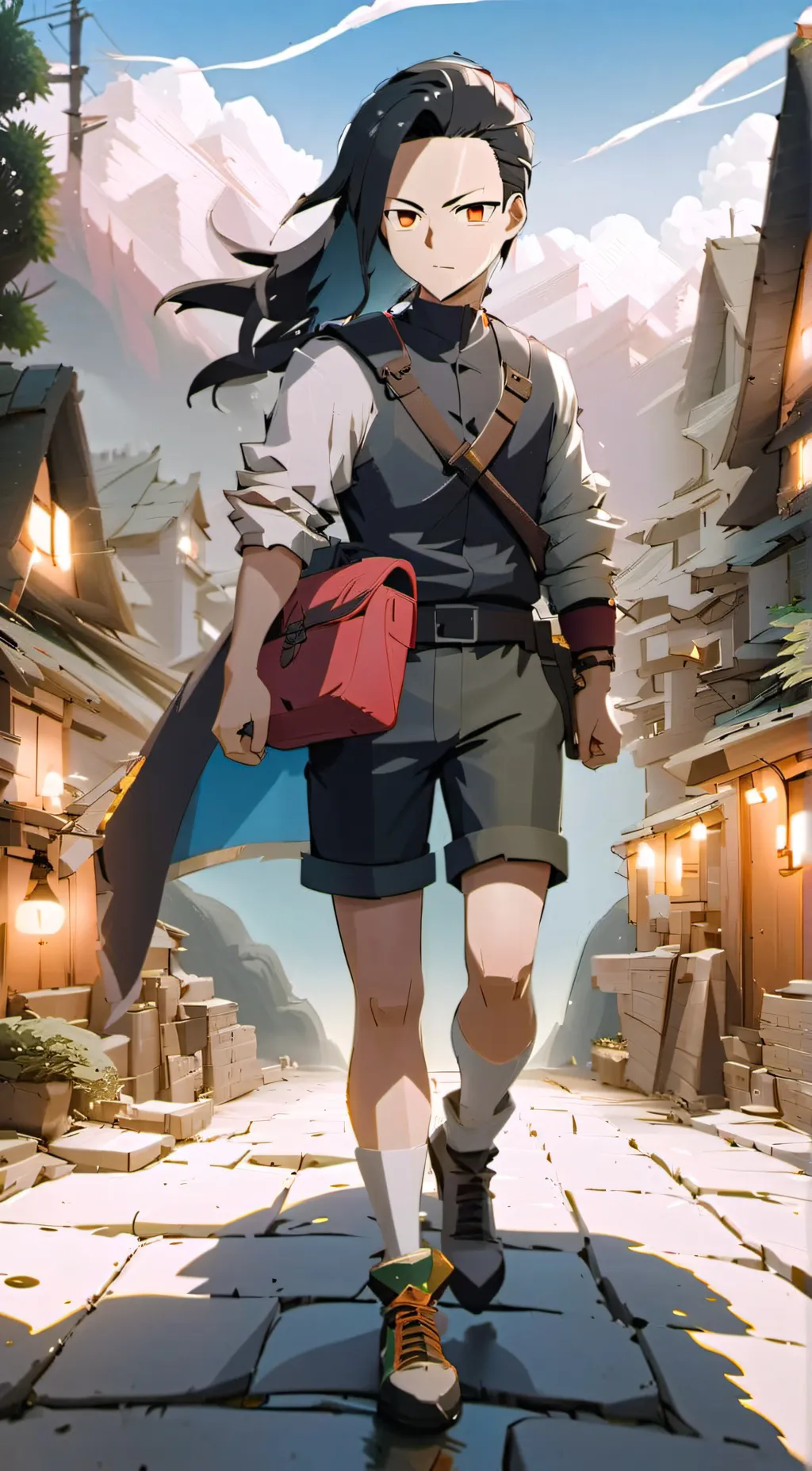 ai character: momo Yaoyorozu background