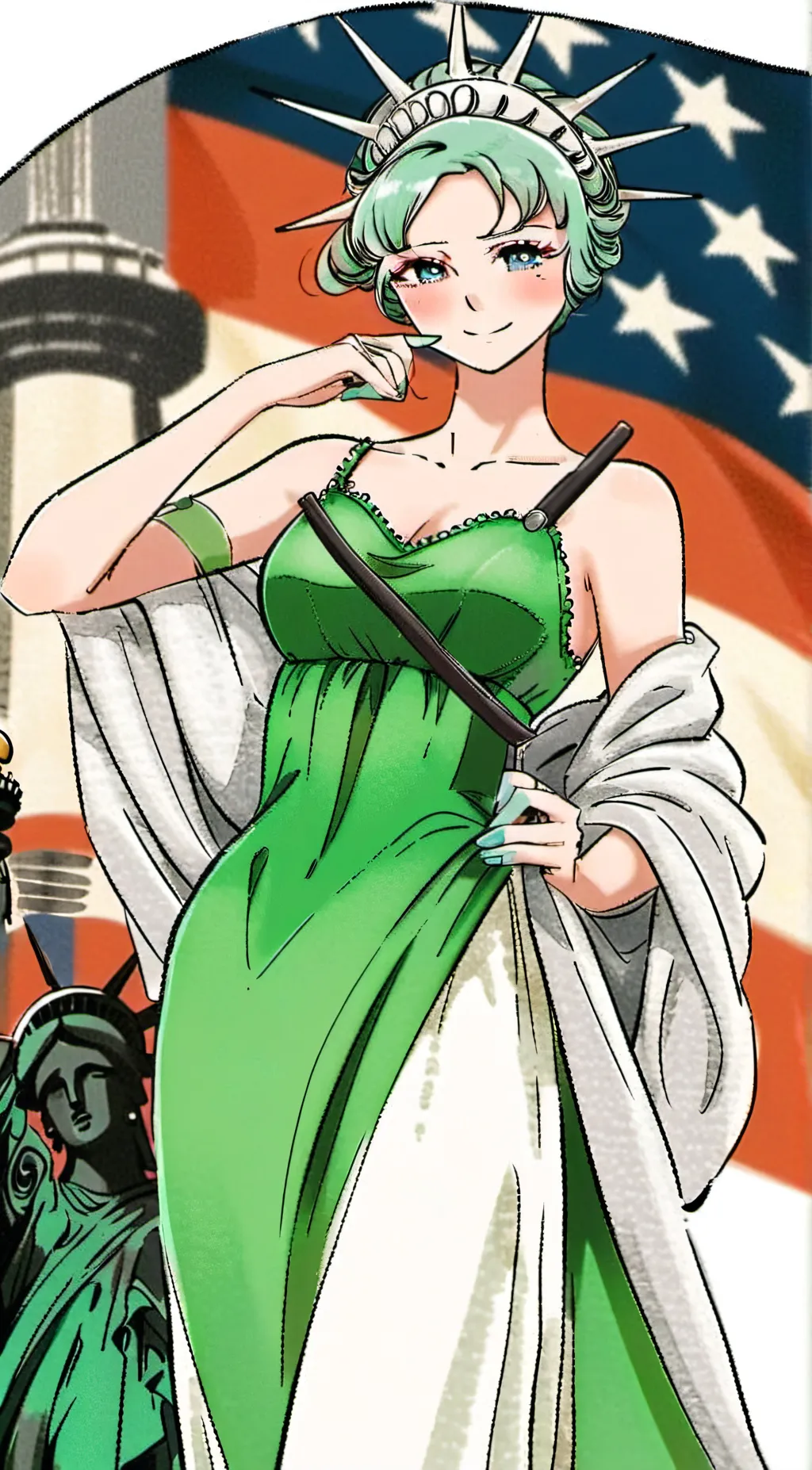 ai character: Rose background