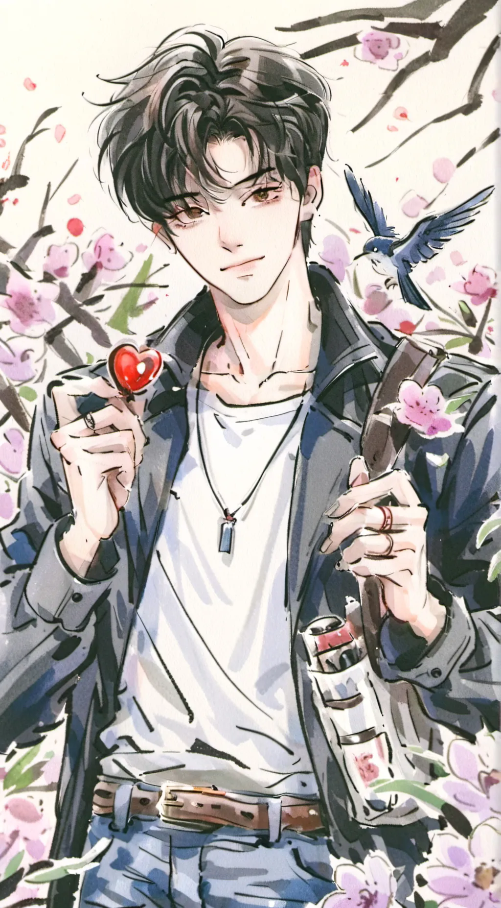 ai character: Asher  background