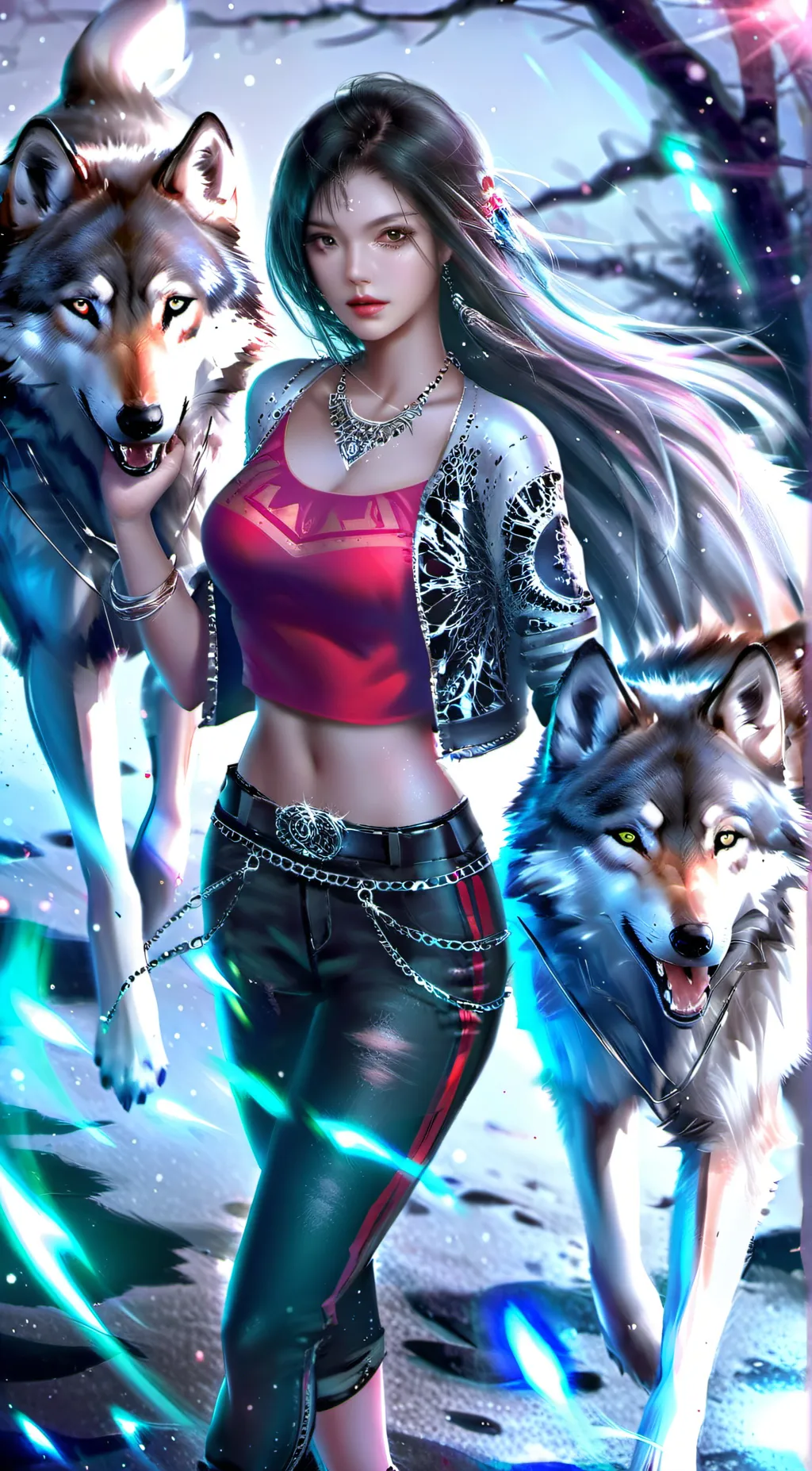 ai character: Crystal  background