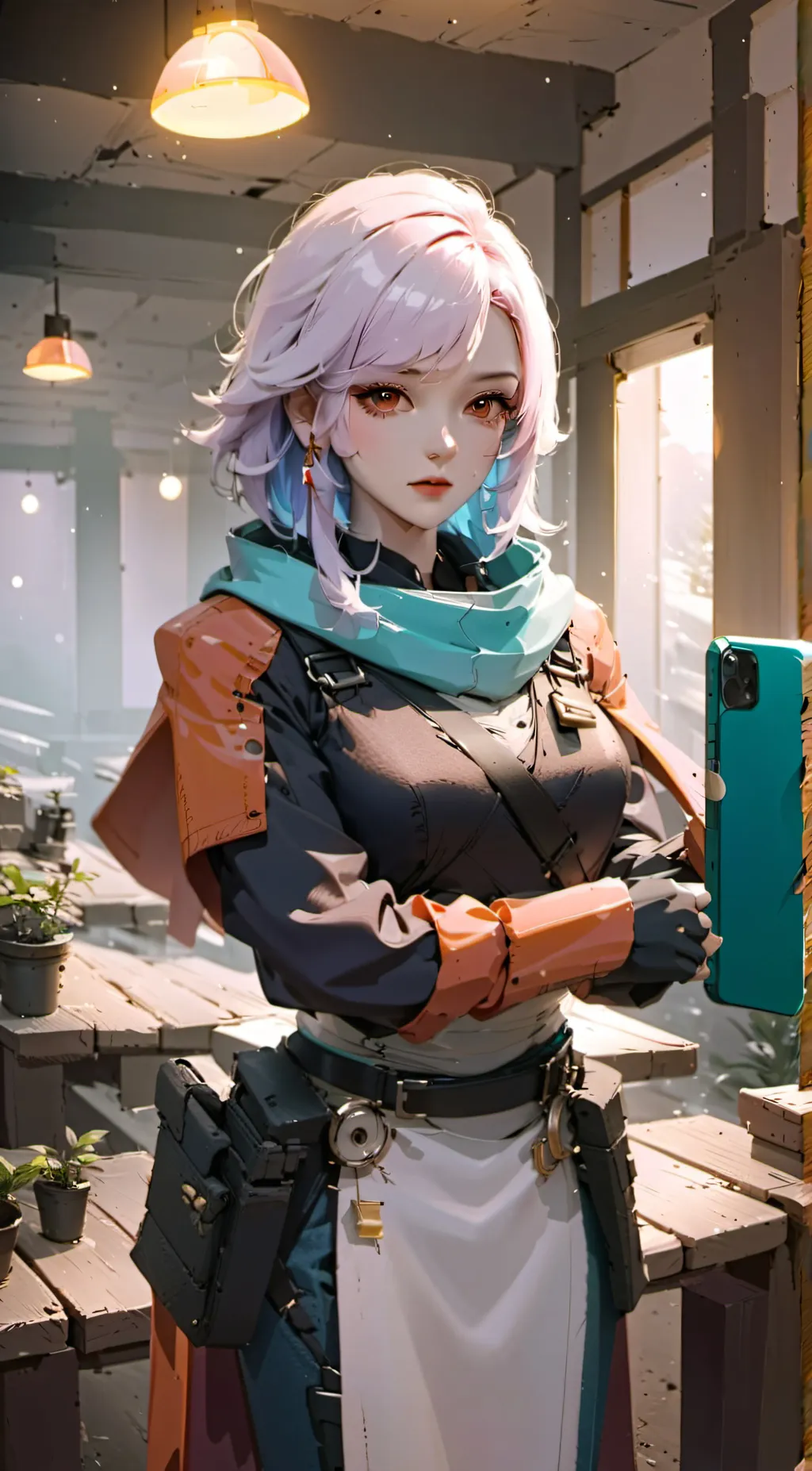 ai character: Girl advisor  background